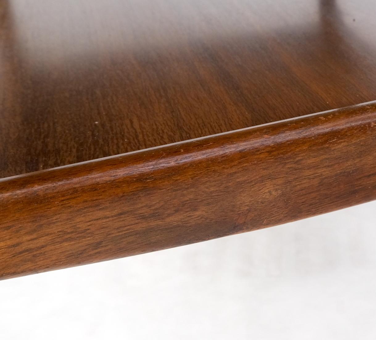EstablishedLines Pair Walnut American Mid-Century Modern One Drawer Step End Tables Stands Mint!