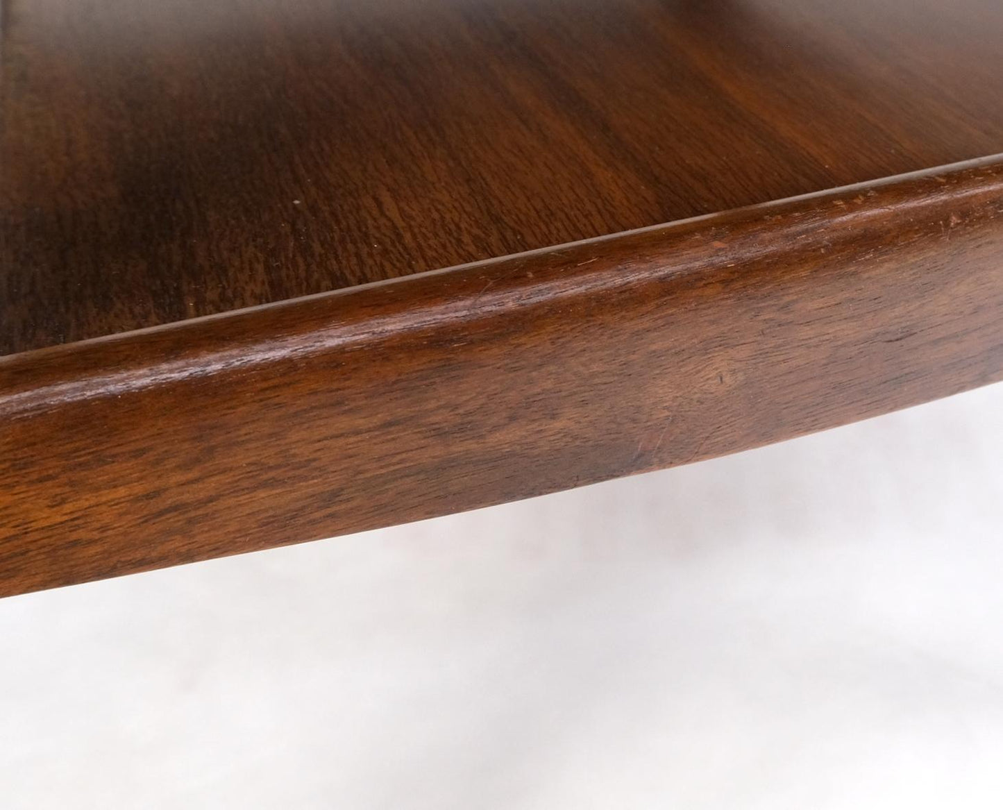 EstablishedLines Pair Walnut American Mid-Century Modern One Drawer Step End Tables Stands Mint!