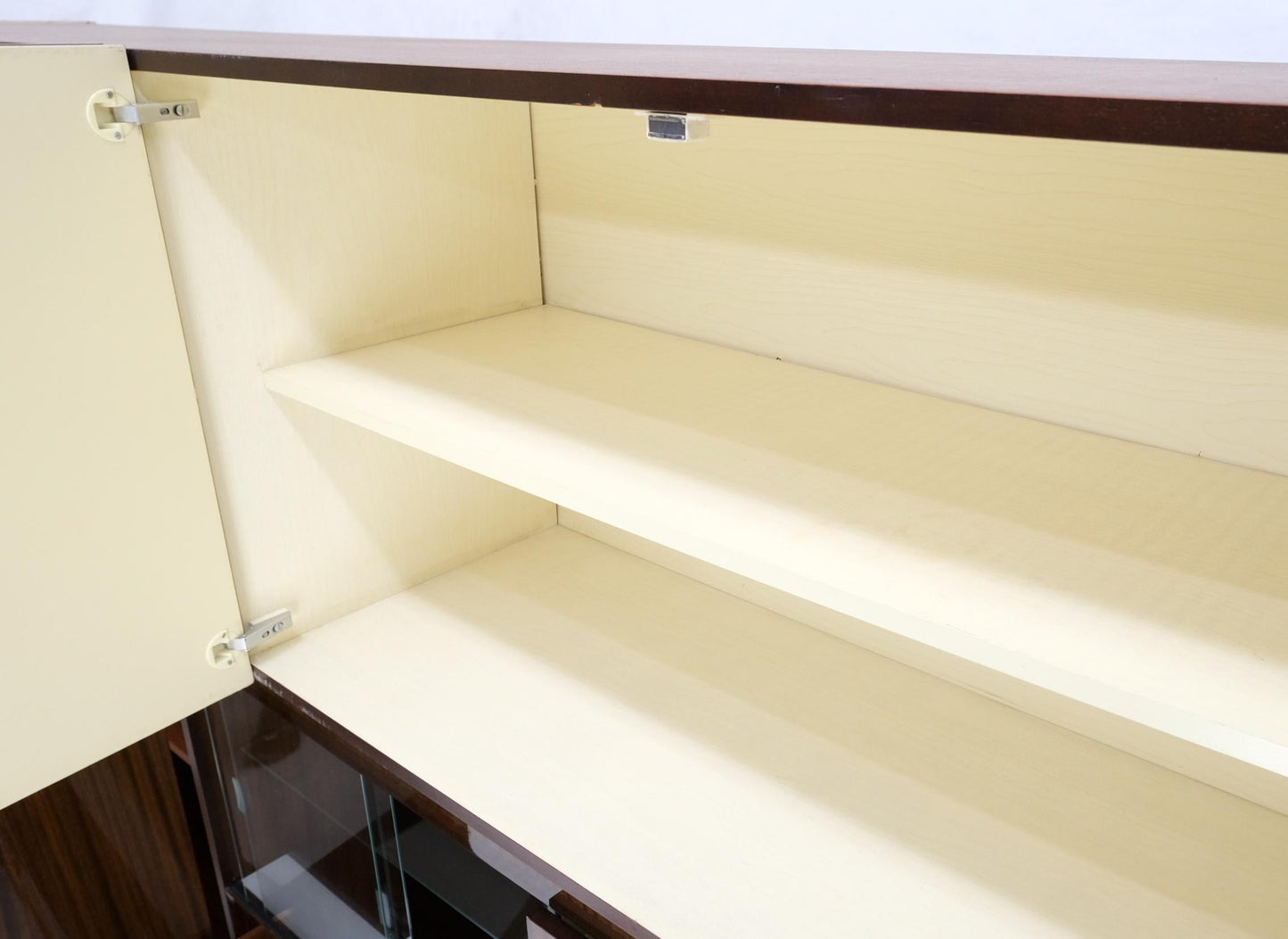 EstablishedLines Large German Deco Mid Century Modern Lacquered Wall Unit Multi Use Cabinet NICE!
