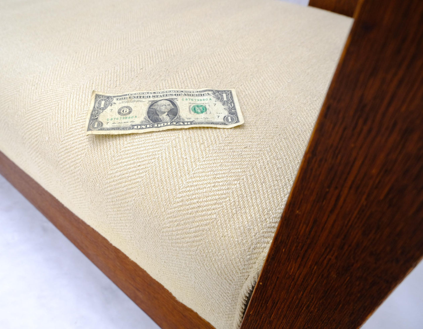 EstablishedLines Massive Mission Oak c. 1920's Sofa Large Bench Sette Loveseat Couch