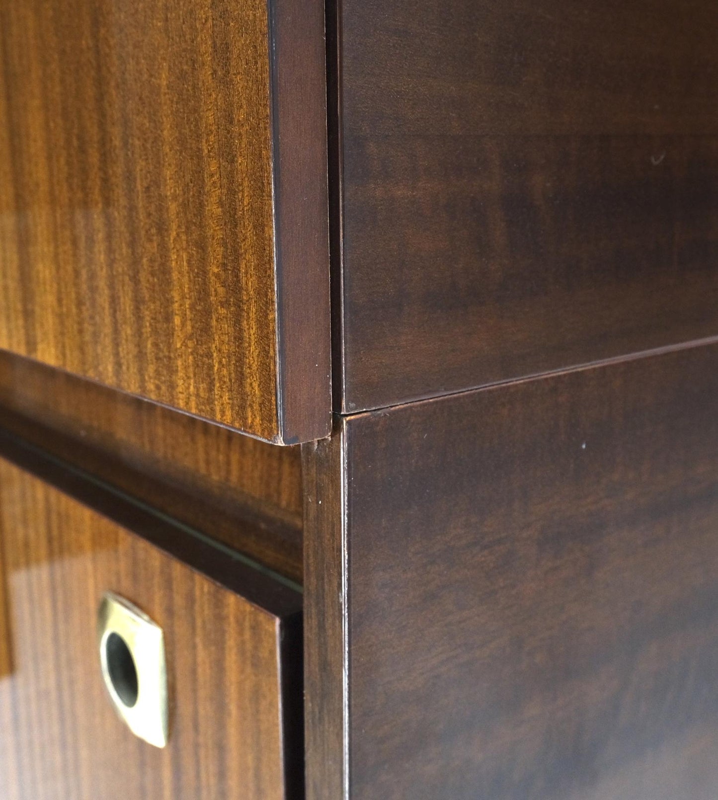 EstablishedLines Large German Deco Mid Century Modern Lacquered Wall Unit Multi Use Cabinet NICE!