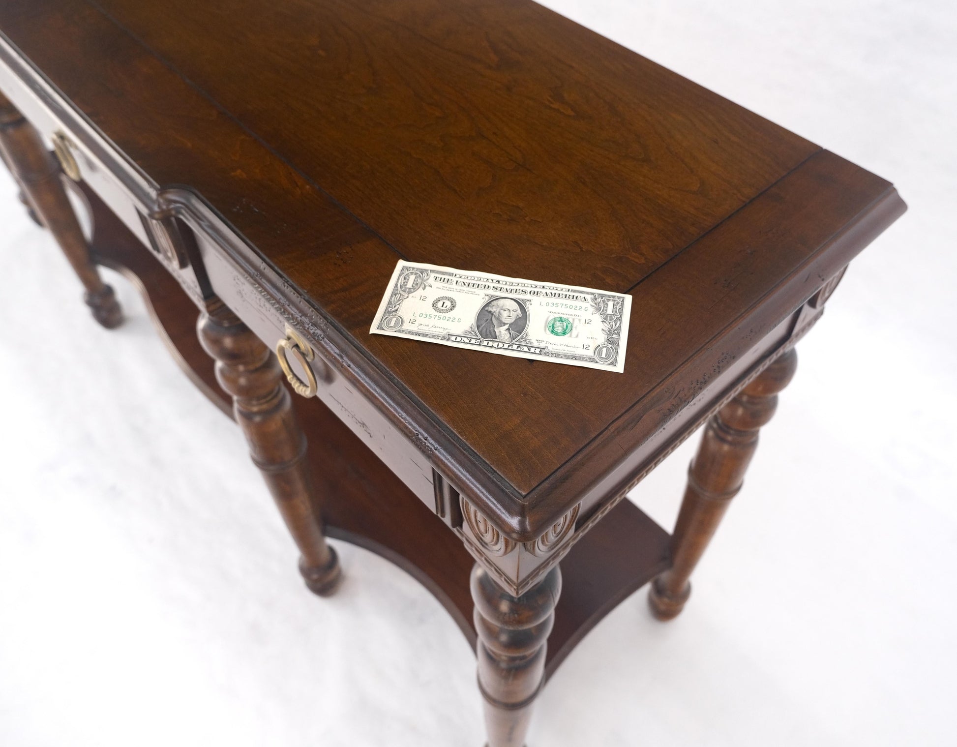 EstablishedLines Spanish Colonial Style 3 Drawers 60" Wide Console Table Credenza Brass Pulls