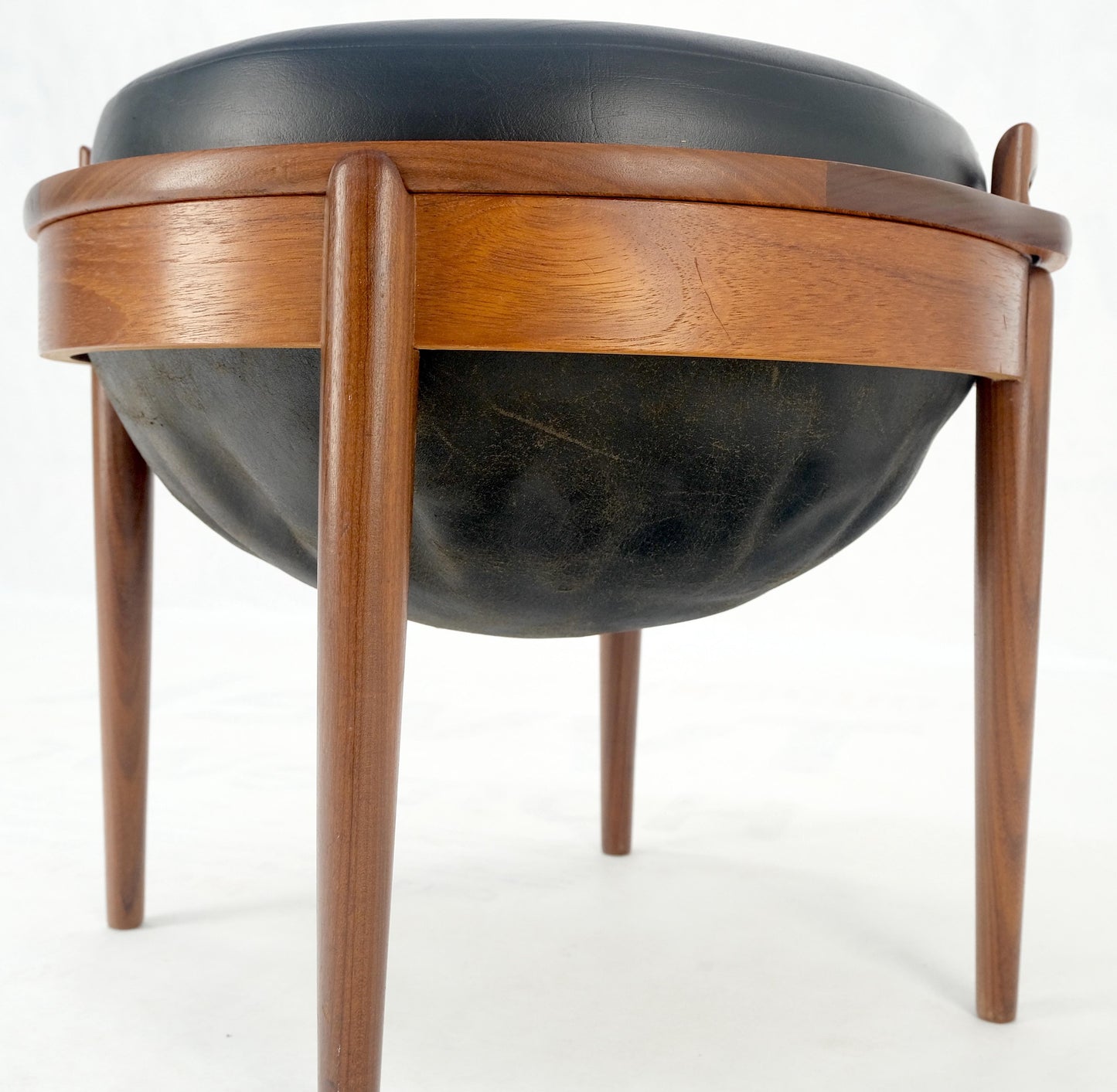 EstablishedLines Danish Mid-Century Modern Teak Sewing Stand Table Bench Flip Top by Hansen Mint!