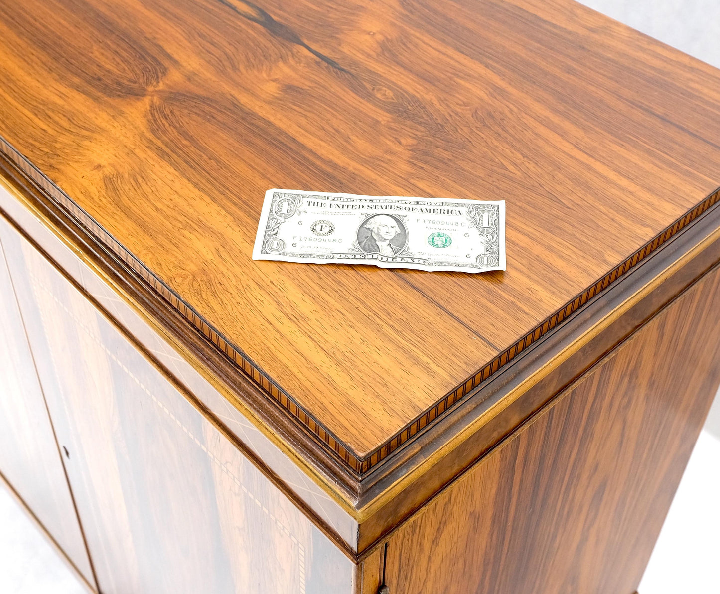 EstablishedLines Rosewood French Art Deco Two Doors Server Sideboard One Drawer Credenza MINT!