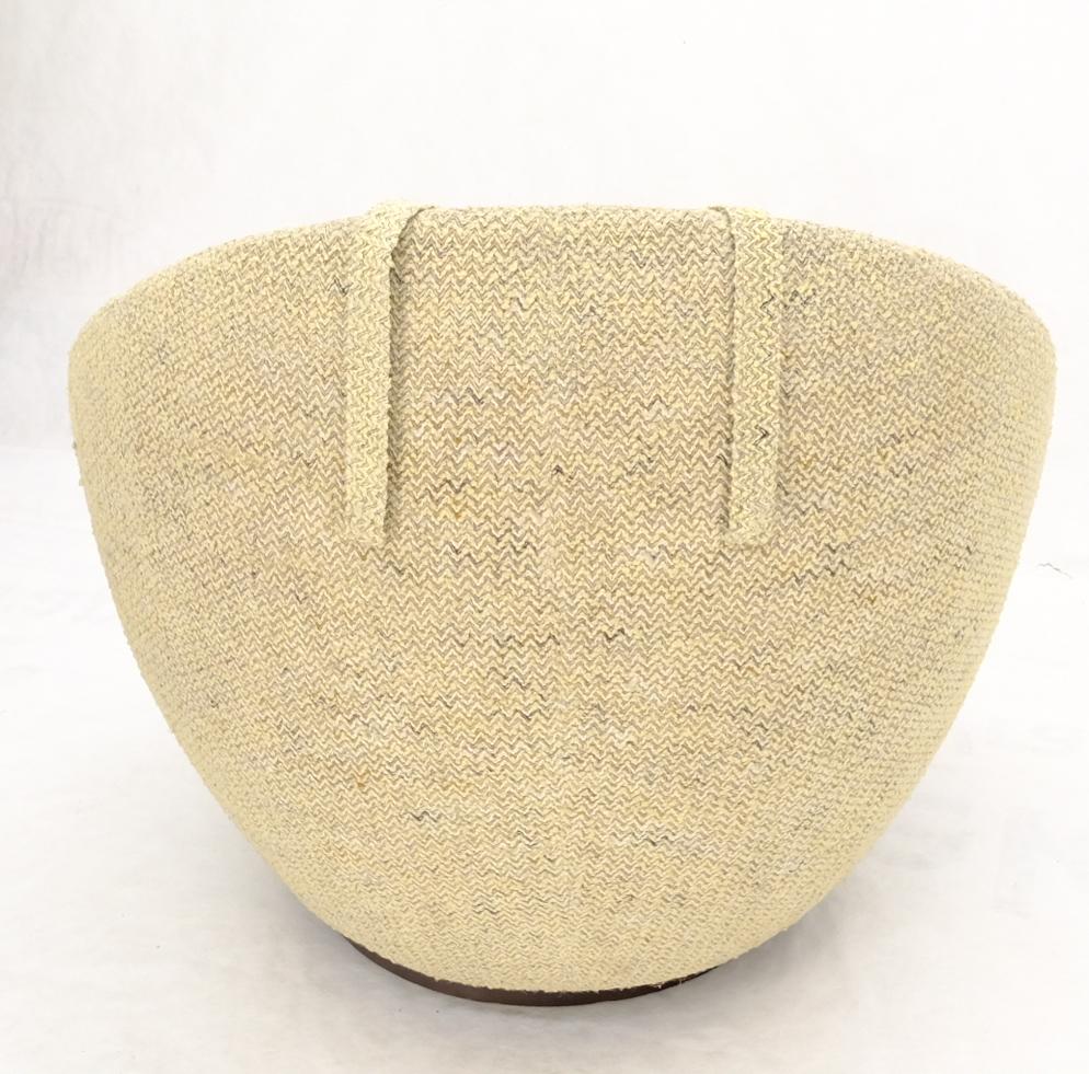 EstablishedLines Mid-Century Modern Oval Egg Shape Pod Chair w/ Adjustable Head Rest on Band Base