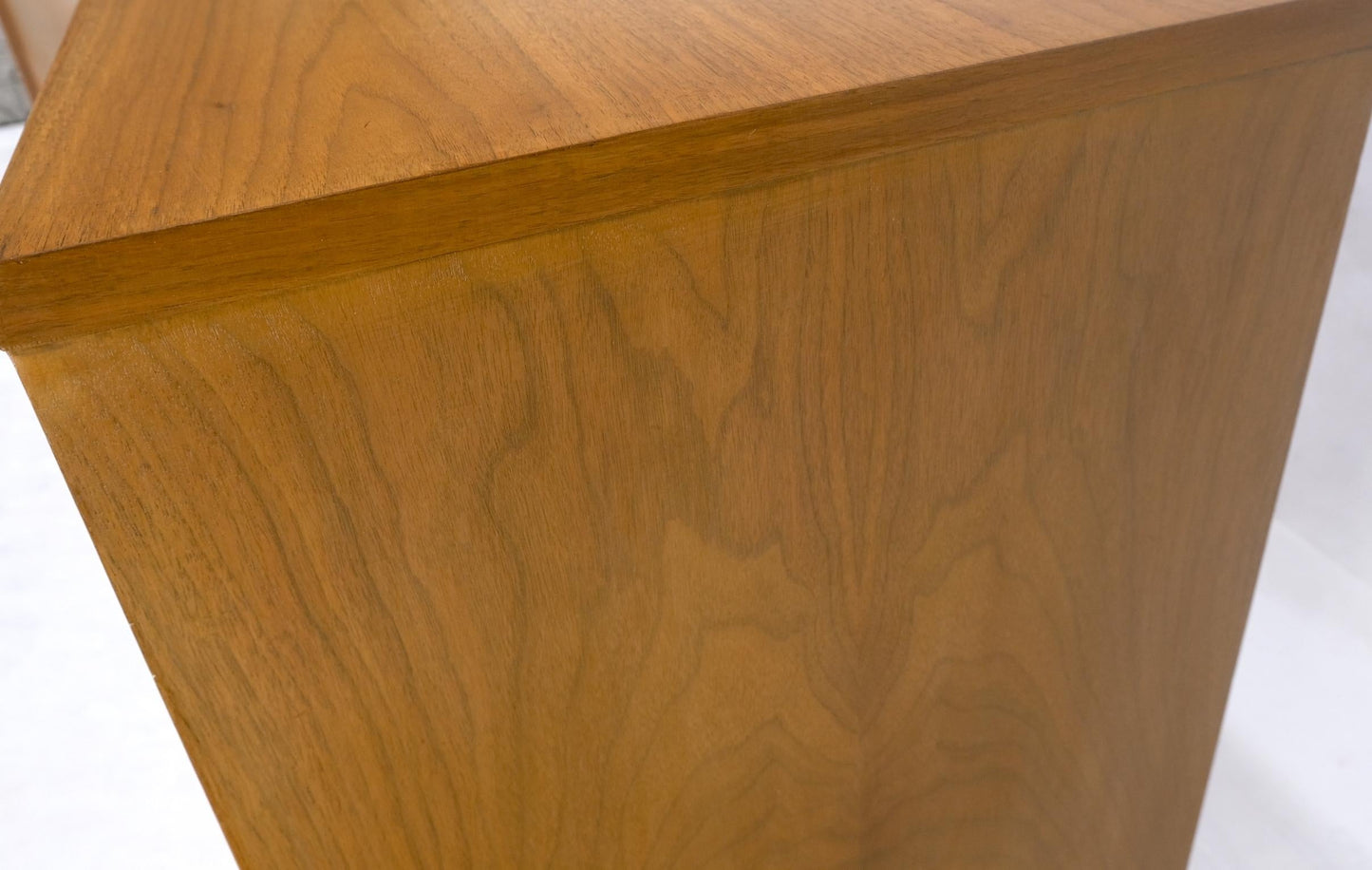 EstablishedLines Pair John Stuart Refinished 3 Drawer Bachelor Chests Dressers W/ Long Brass Pull