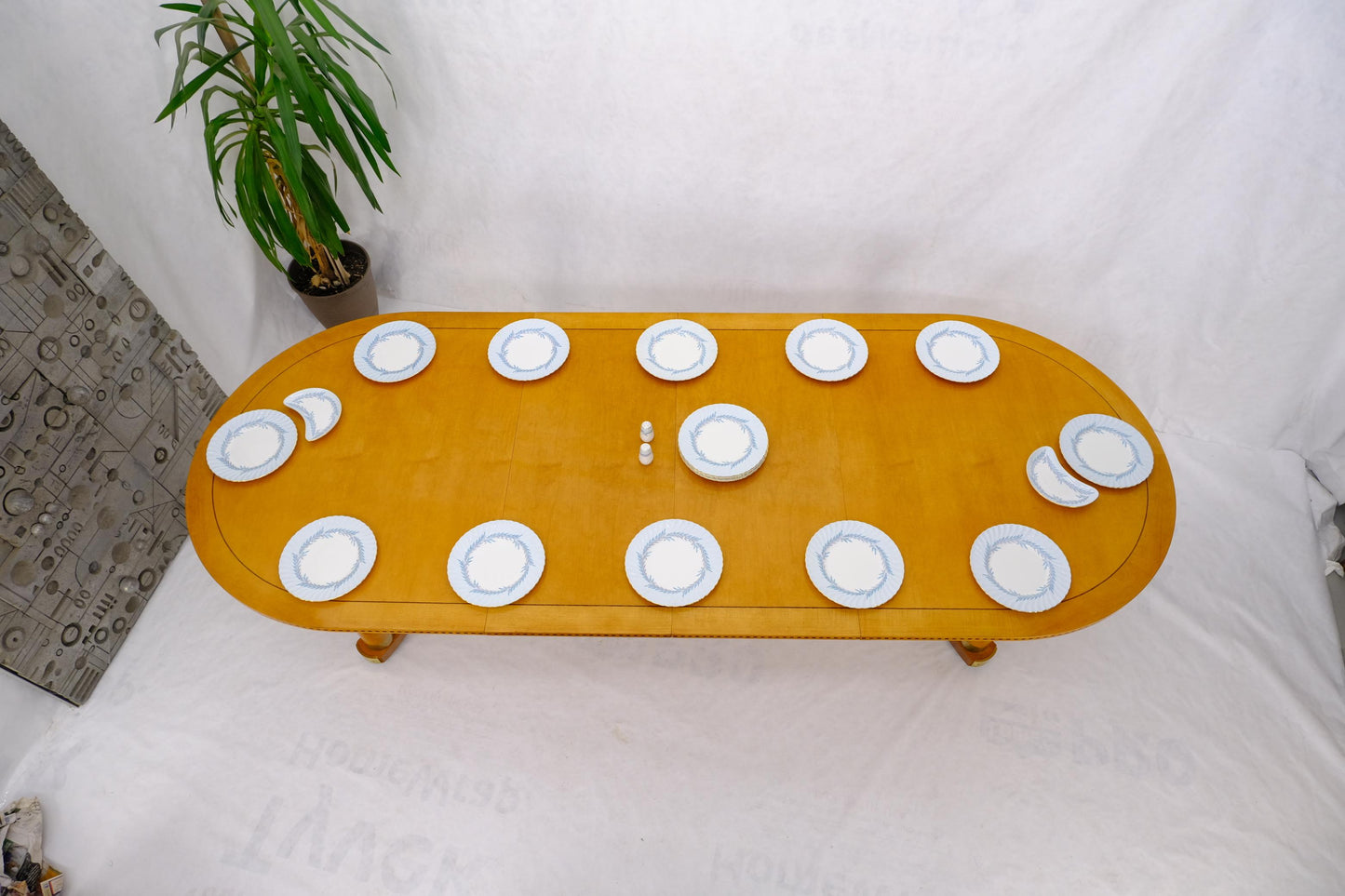 EstablishedLines Set of 16 Minton Porcelain China Made in England Diner Plates Salt & Pepper Set