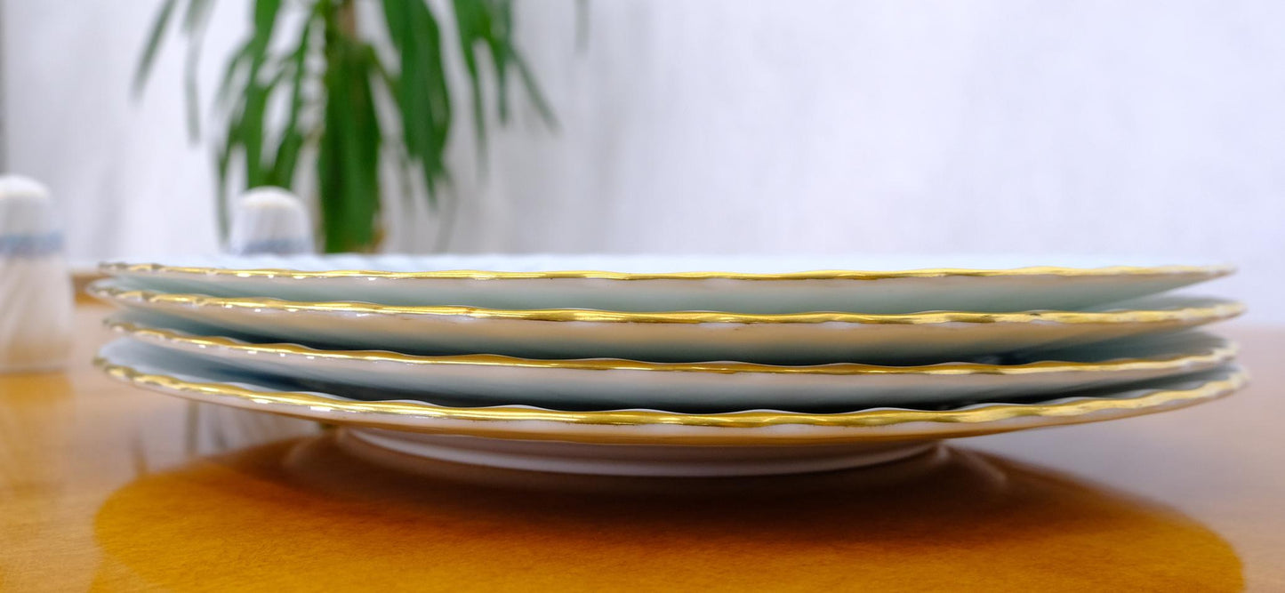 EstablishedLines Set of 16 Minton Porcelain China Made in England Diner Plates Salt & Pepper Set