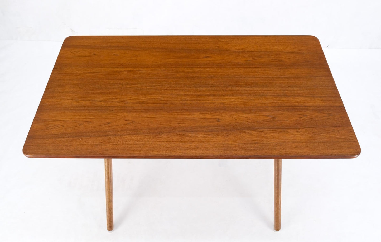 EstablishedLines Hans Wegner Danish Mid-Century Modern Teak & Brass X Base Coffee Side Table