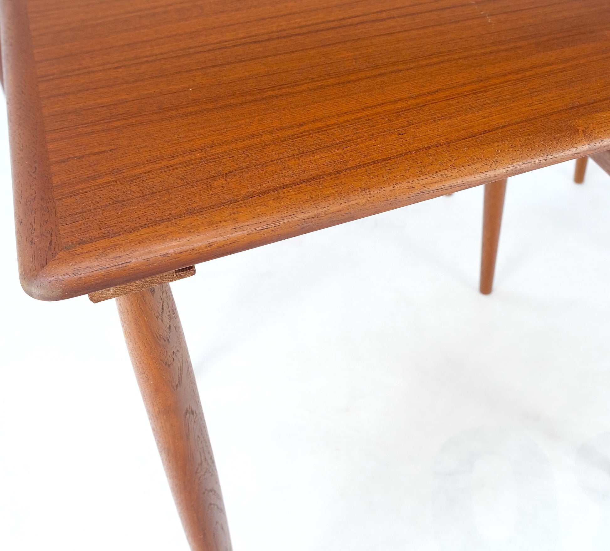 EstablishedLines Set of 3 Danish Mid-Century Modern Teak Nesting Side Occasional Tables Mint!