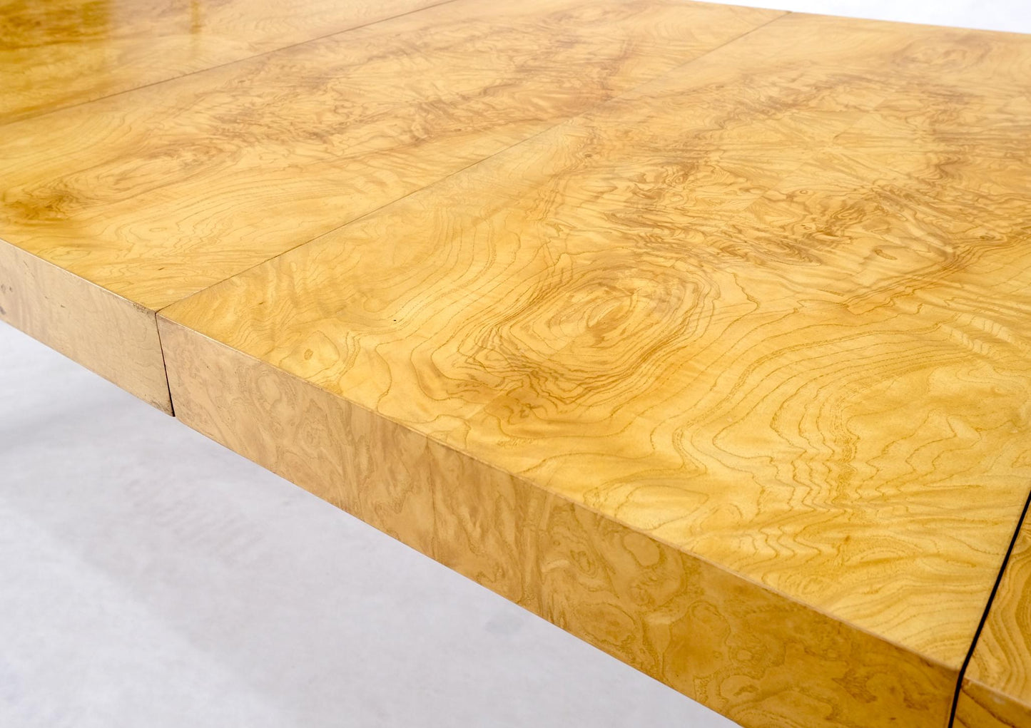 EstablishedLines Parson Burl Walnut Rectangle Lane Furniture Dining Table w/ Two Leaves Mint!