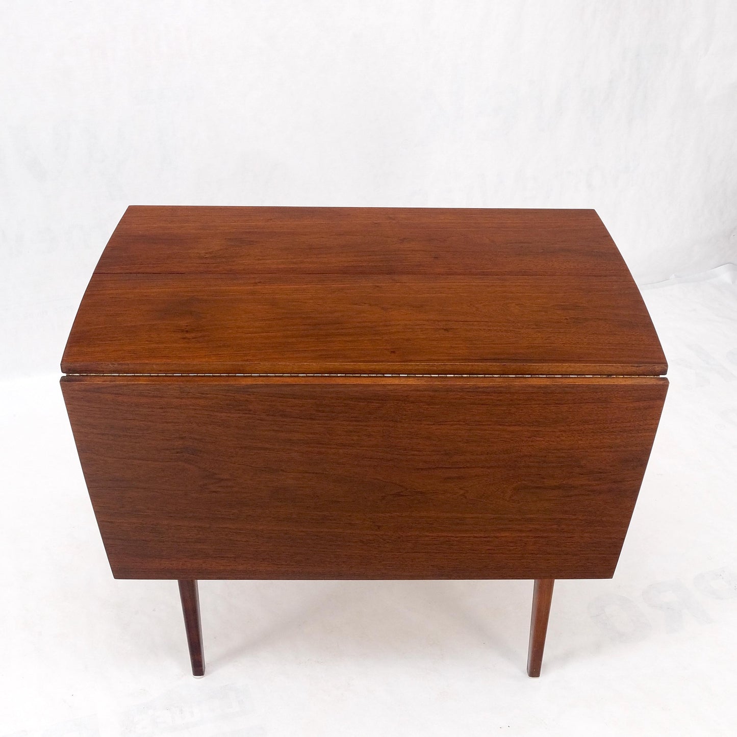 EstablishedLines Danish Mid-Century Modern Walnut Drop Leaf Dining Table W/ Extension Leaf Mint!