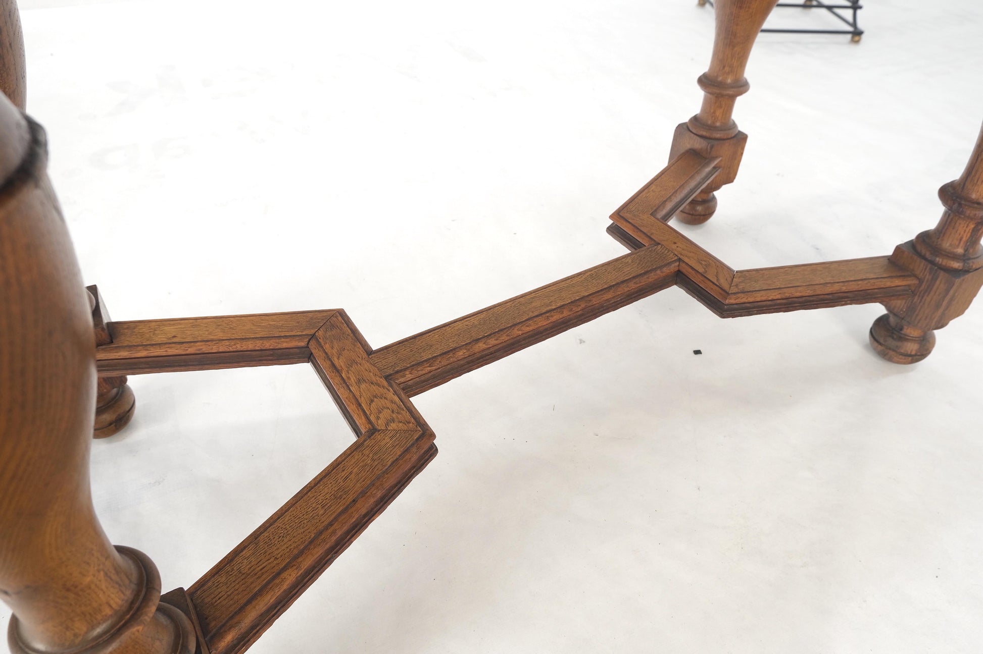 EstablishedLines Heavily Carved Oak Faces Urns Motive Two Door China Cabinet c1880s MINT!