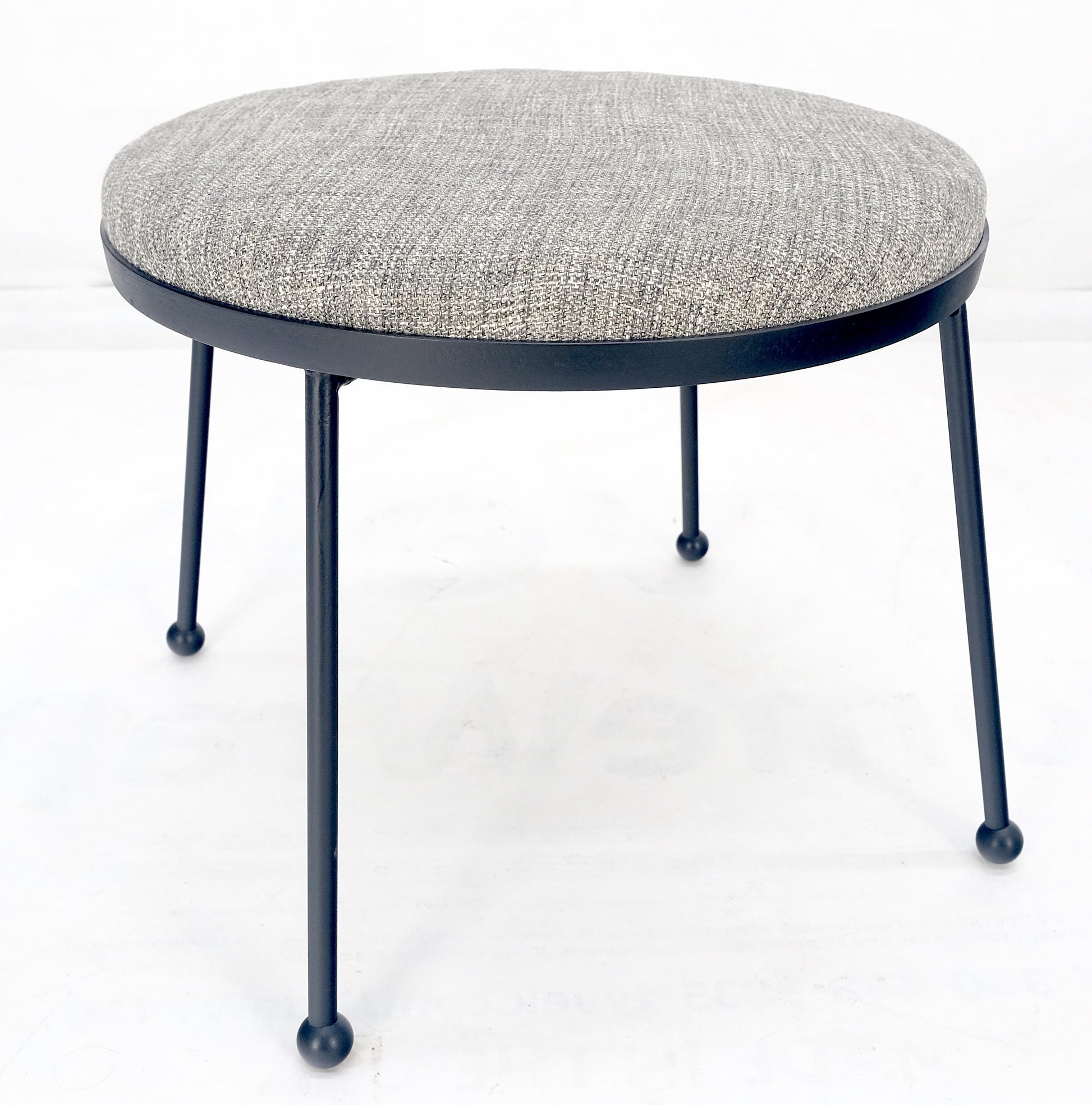 EstablishedLines Arthur Umanoff Wire Legs Mid Century Modern Round Compact Bench Stool MINT!