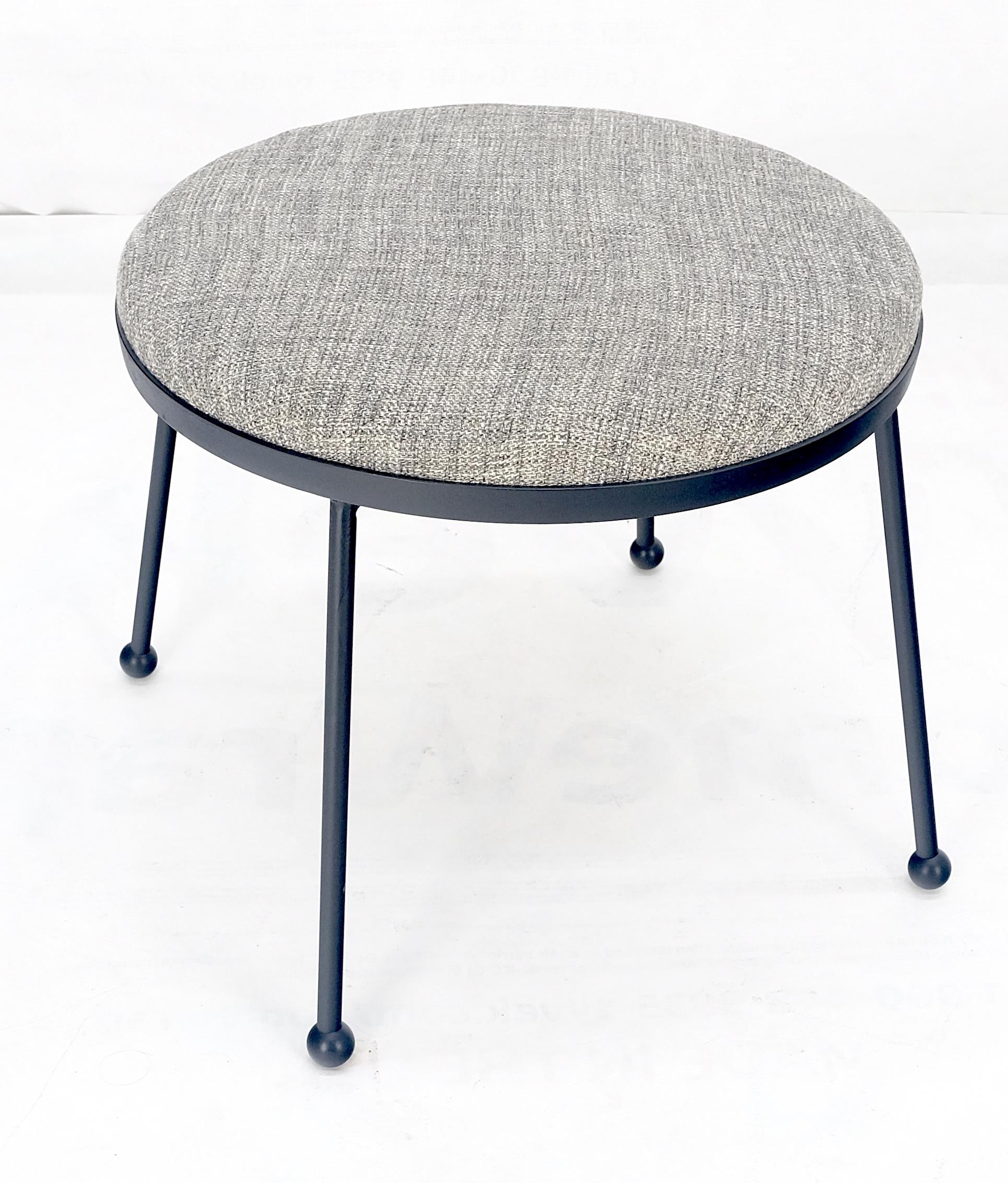 EstablishedLines Arthur Umanoff Wire Legs Mid Century Modern Round Compact Bench Stool MINT!