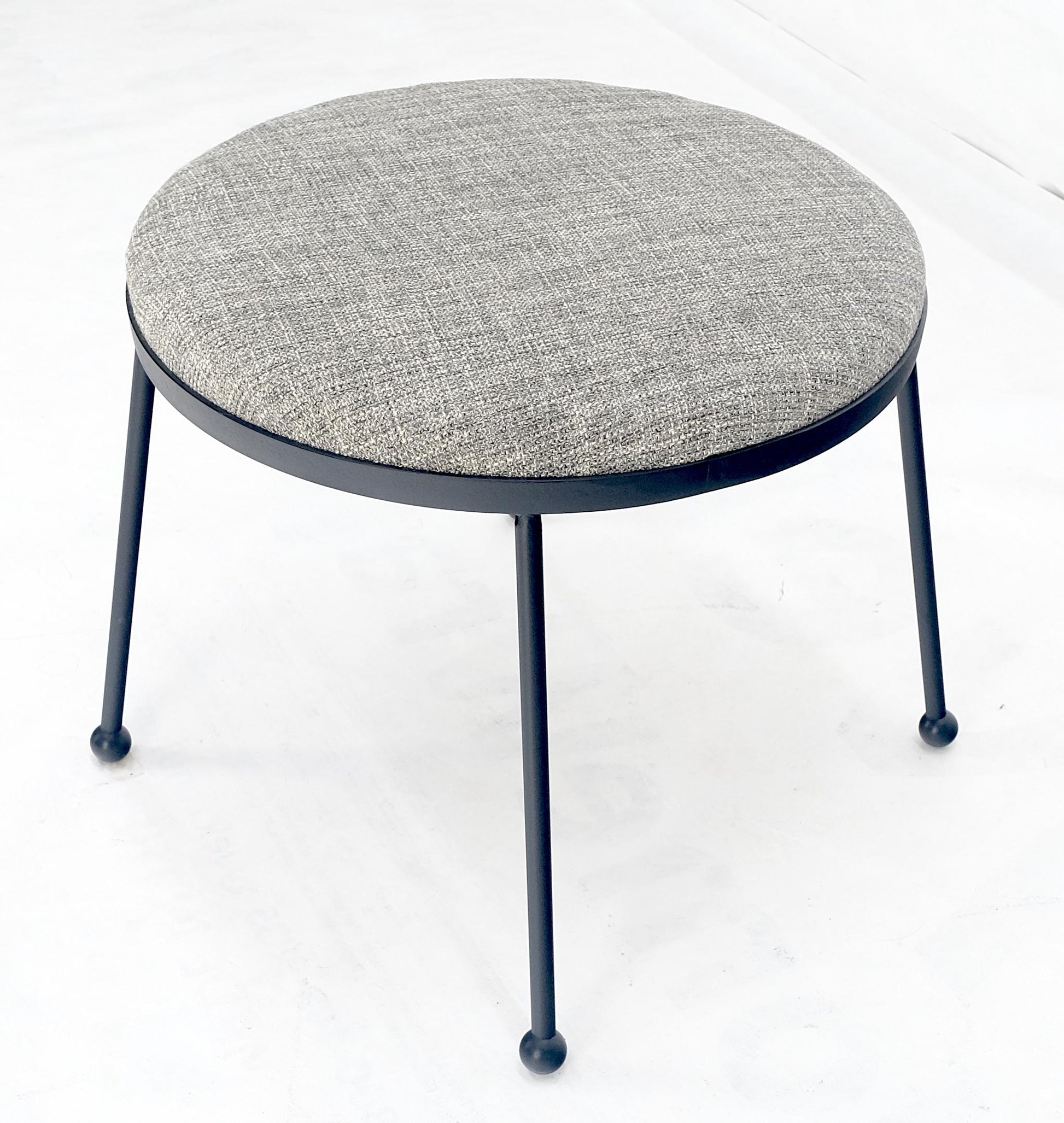 EstablishedLines Arthur Umanoff Wire Legs Mid Century Modern Round Compact Bench Stool MINT!