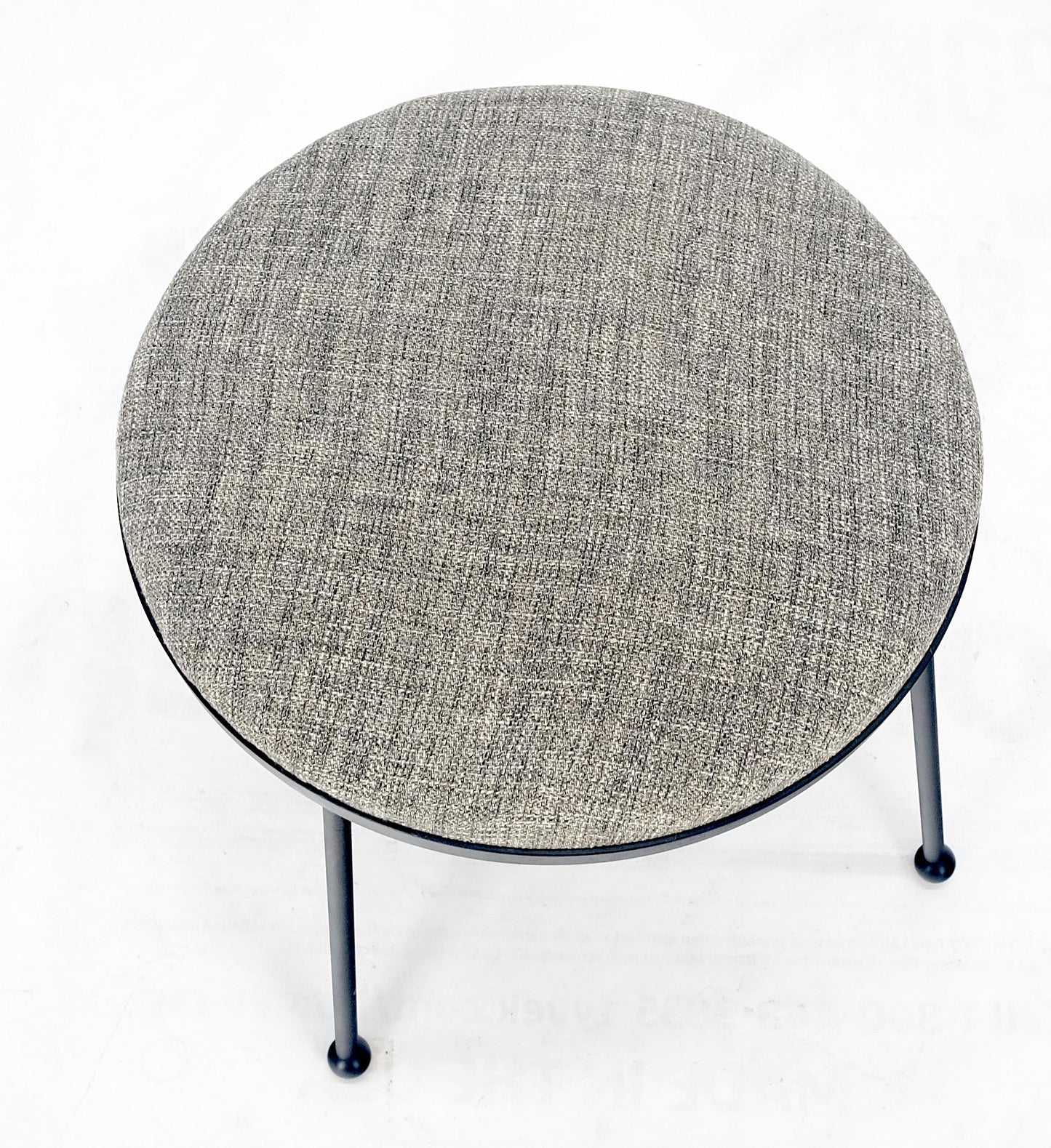 EstablishedLines Arthur Umanoff Wire Legs Mid Century Modern Round Compact Bench Stool MINT!