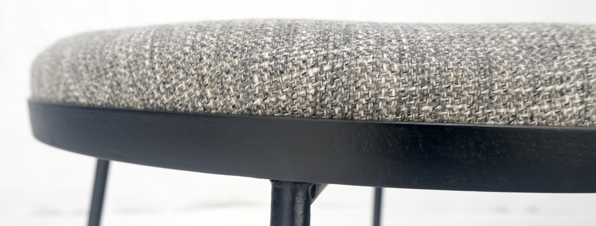 EstablishedLines Arthur Umanoff Wire Legs Mid Century Modern Round Compact Bench Stool MINT!