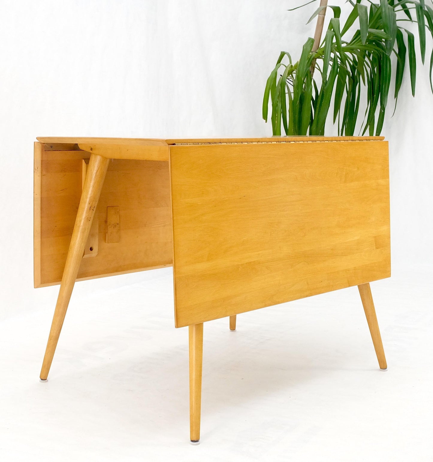 EstablishedLines Paul McCobb Solid Birch Drop Leaf Dining Table Planer Group Tapered Legs MINT!