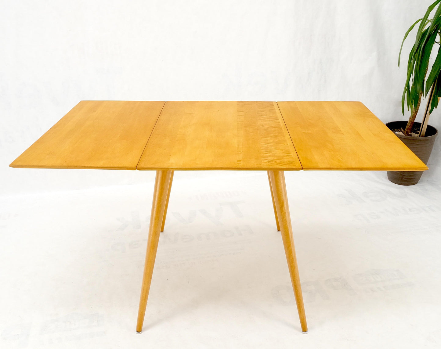 EstablishedLines Paul McCobb Solid Birch Drop Leaf Dining Table Planer Group Tapered Legs MINT!