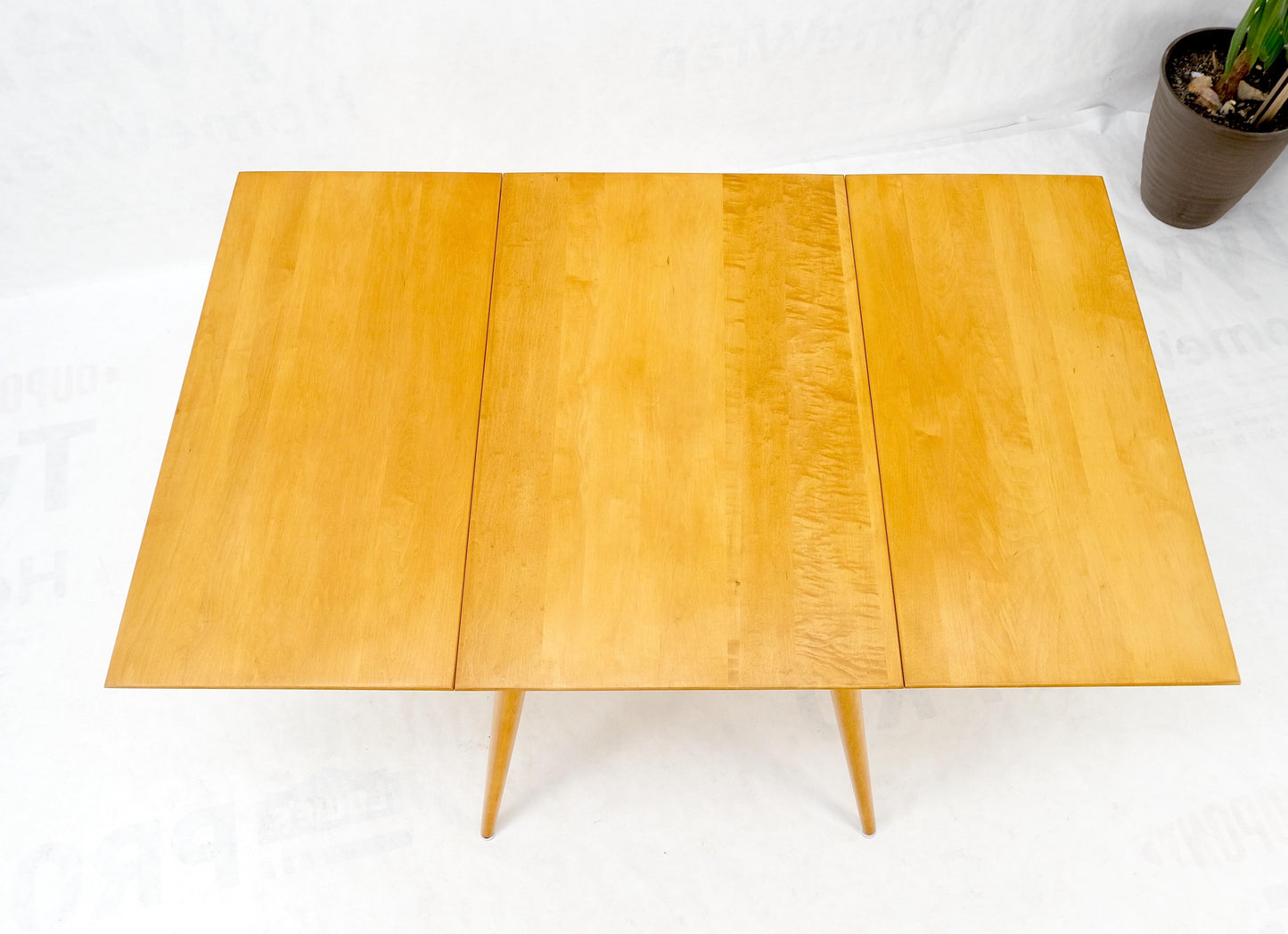 EstablishedLines Paul McCobb Solid Birch Drop Leaf Dining Table Planer Group Tapered Legs MINT!