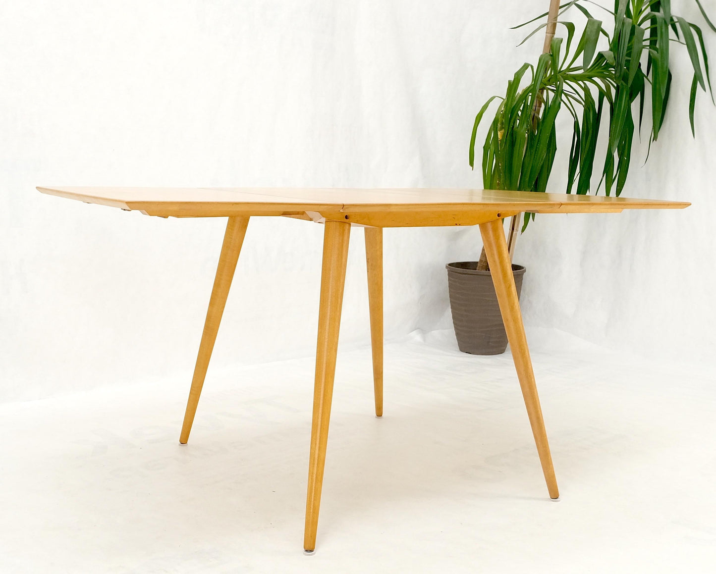 EstablishedLines Paul McCobb Solid Birch Drop Leaf Dining Table Planer Group Tapered Legs MINT!