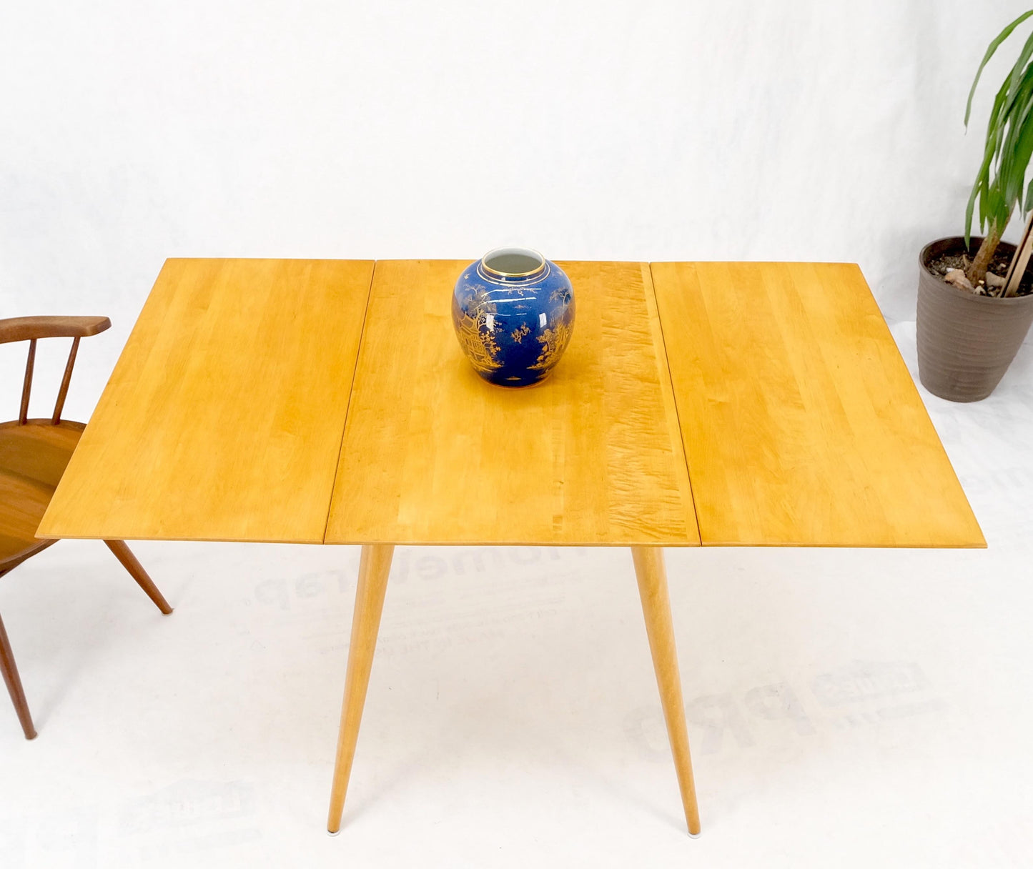 EstablishedLines Paul McCobb Solid Birch Drop Leaf Dining Table Planer Group Tapered Legs MINT!