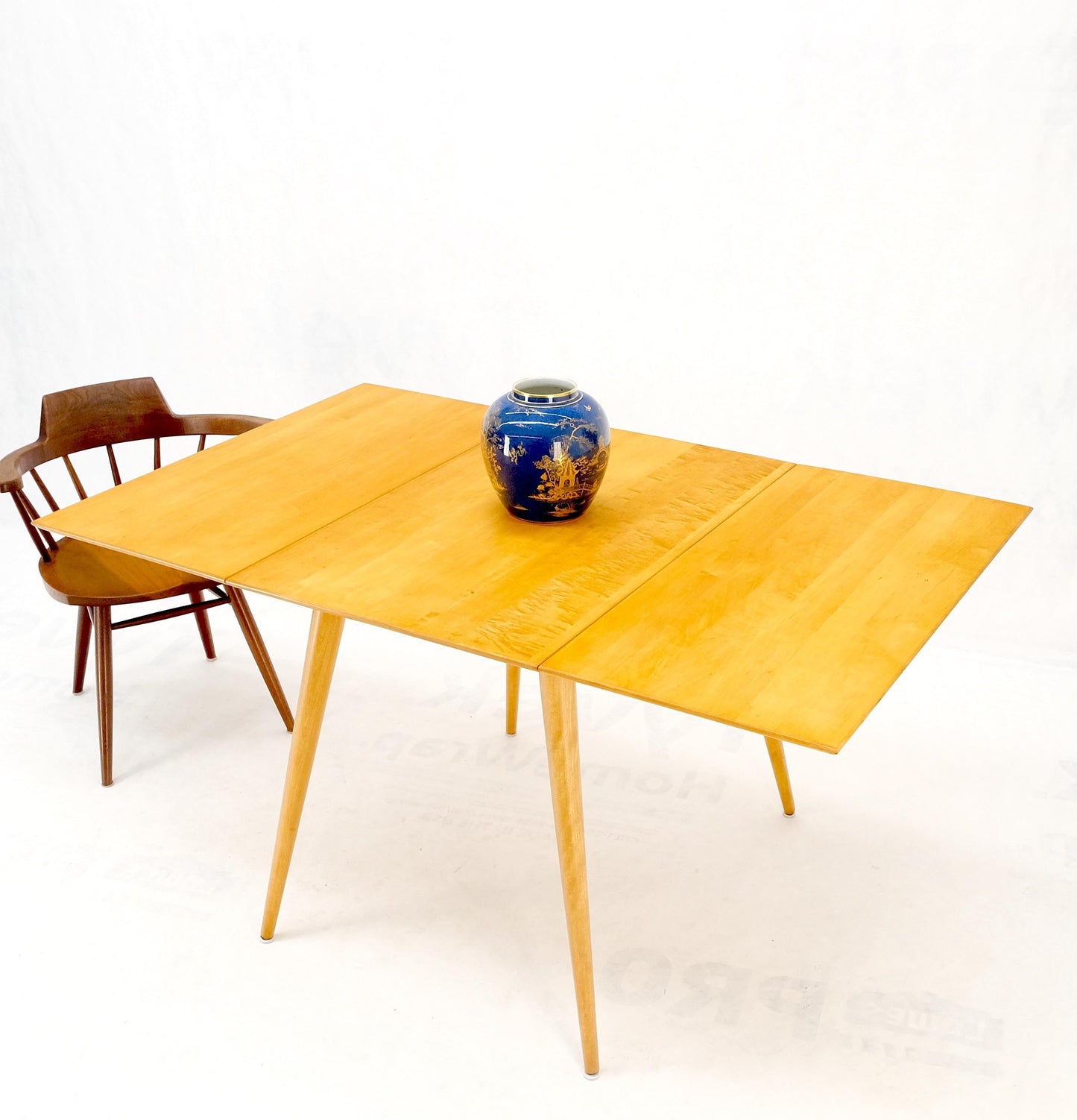 EstablishedLines Paul McCobb Solid Birch Drop Leaf Dining Table Planer Group Tapered Legs MINT!