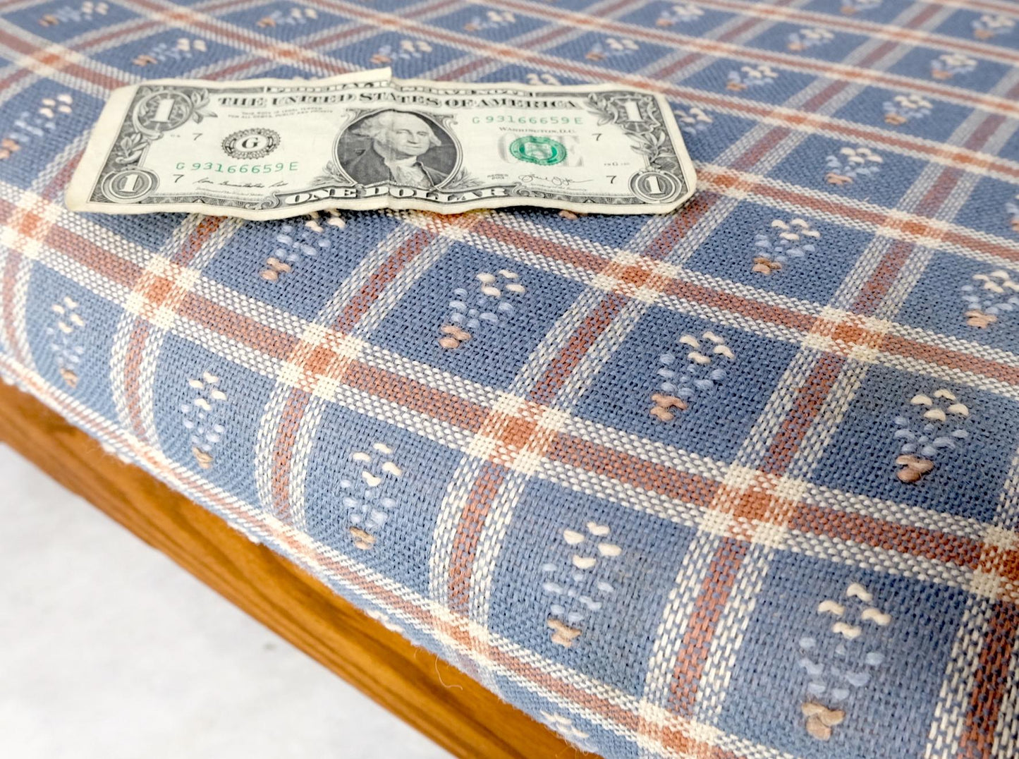 EstablishedLines Danish Mid-Century Modern Wool Upholstery Tall Back Rocking Lounge Chair