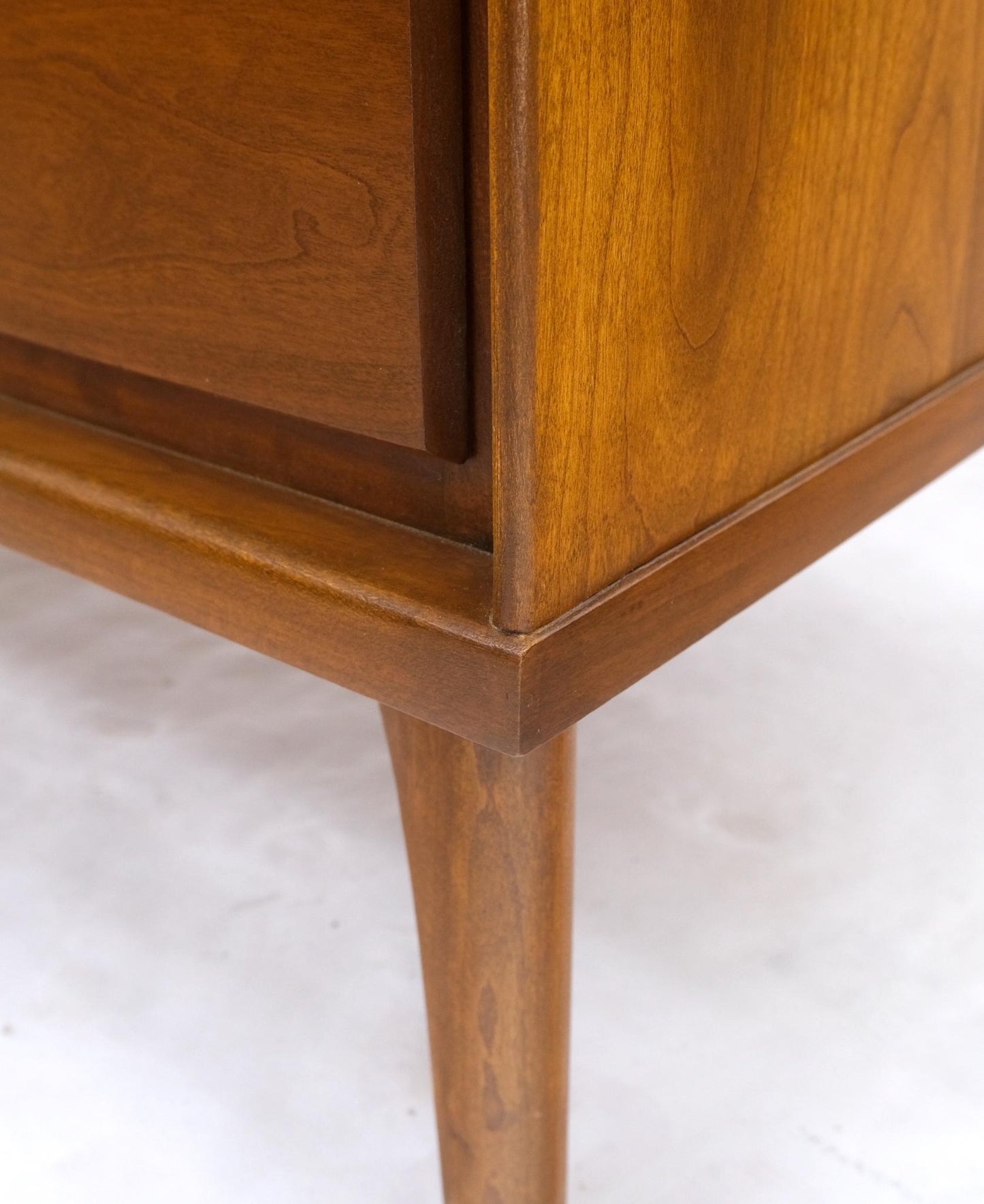 EstablishedLines Solid Cherry Mid-Century Modern 8 Drawers Long Credenza Dresser Renzo Ruttily