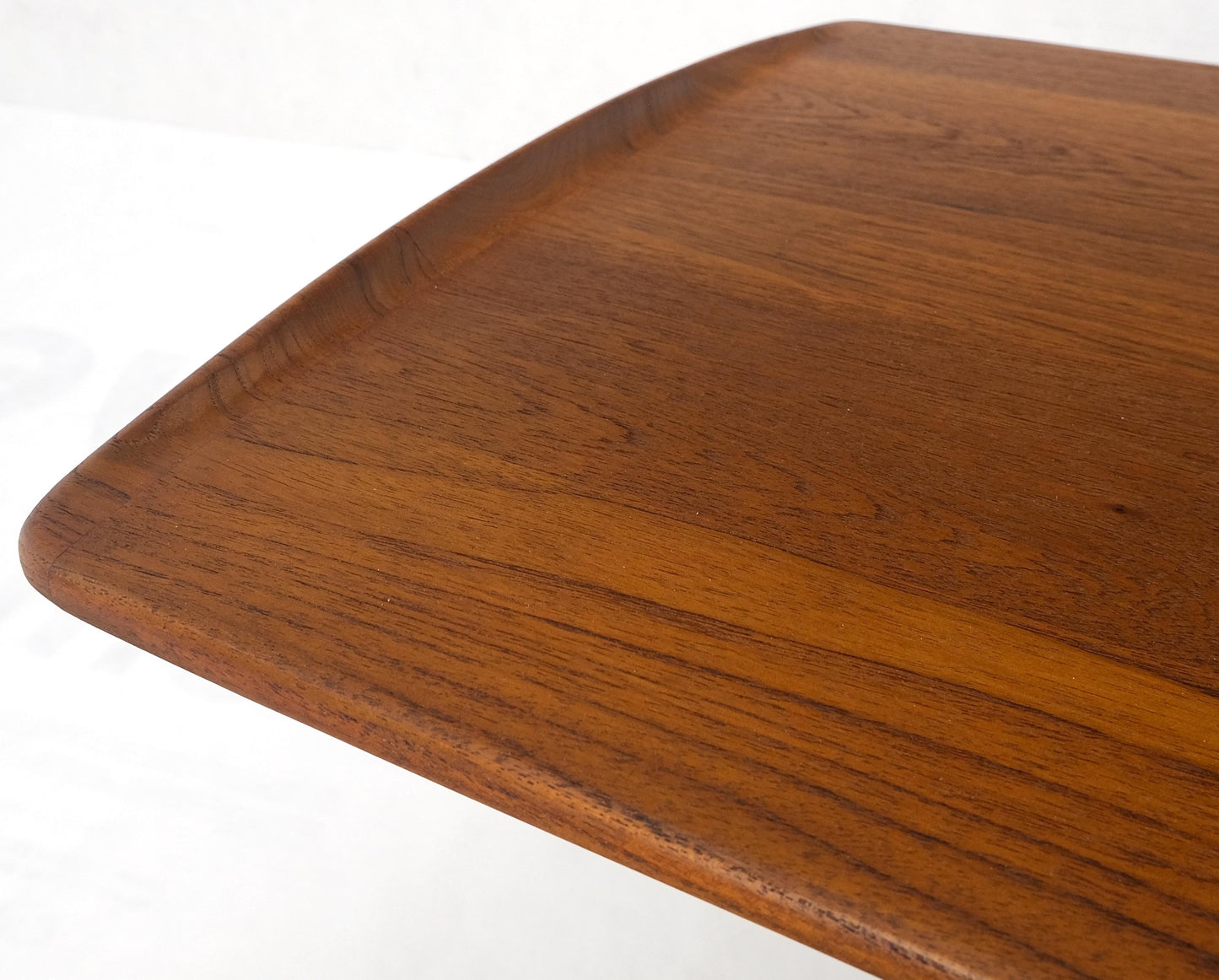 EstablishedLines John Stuart Solid Teak Rolled Edges Danish Mid-Century Modern Coffee Table Mint!
