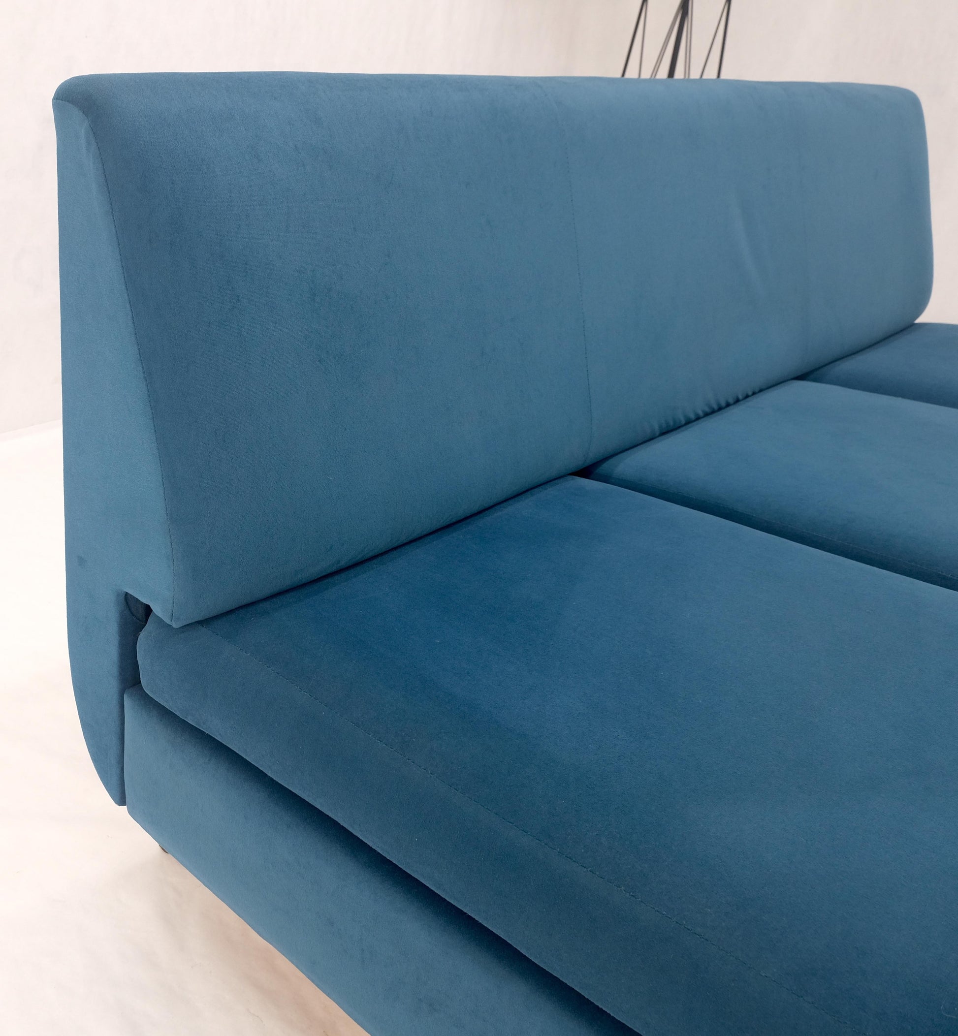 EstablishedLines Marco Zanuso Sofa for Arflex Mid Century Italian Modern Teal Upholstery Clean!