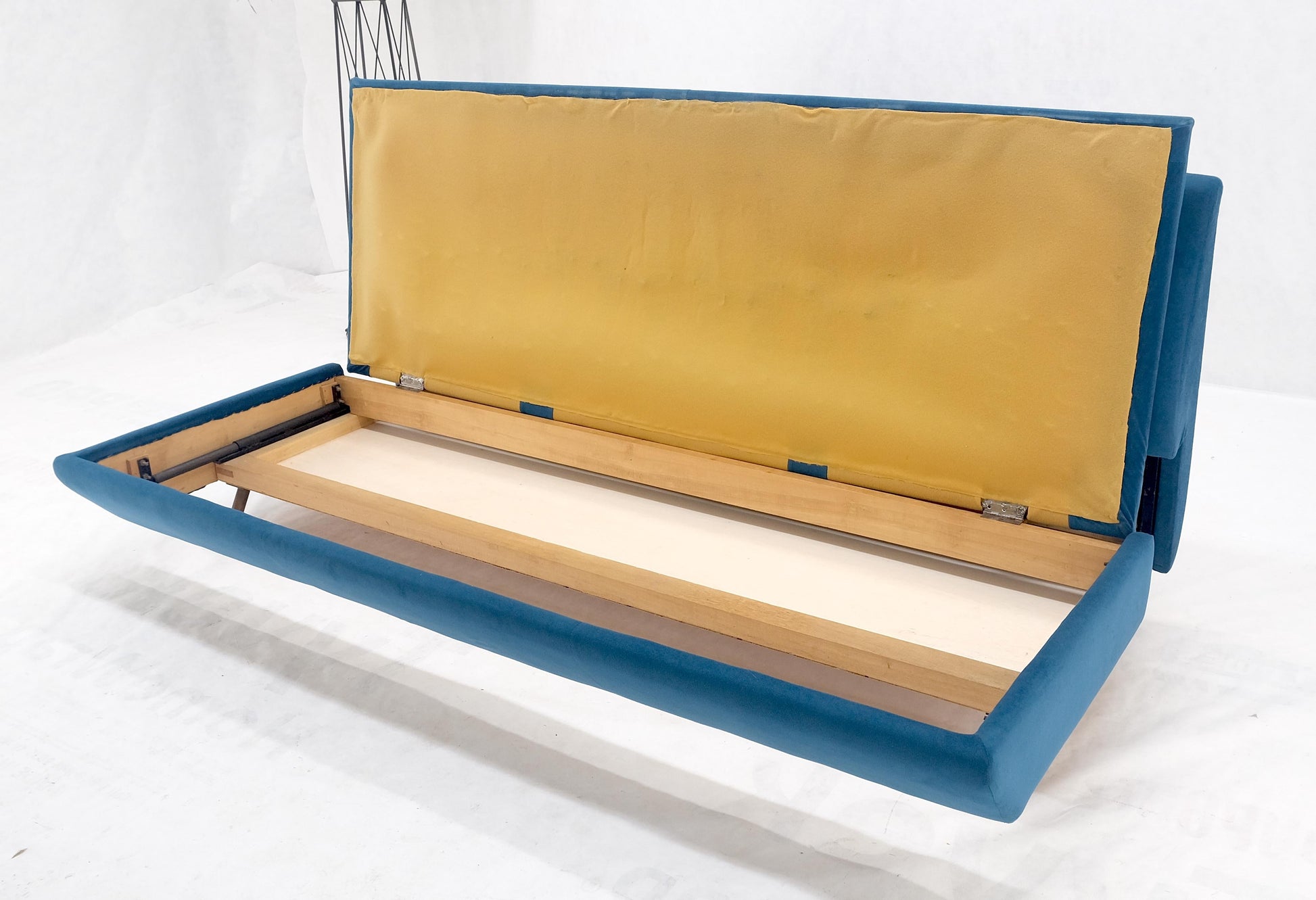 EstablishedLines Marco Zanuso Sofa for Arflex Mid Century Italian Modern Teal Upholstery Clean!
