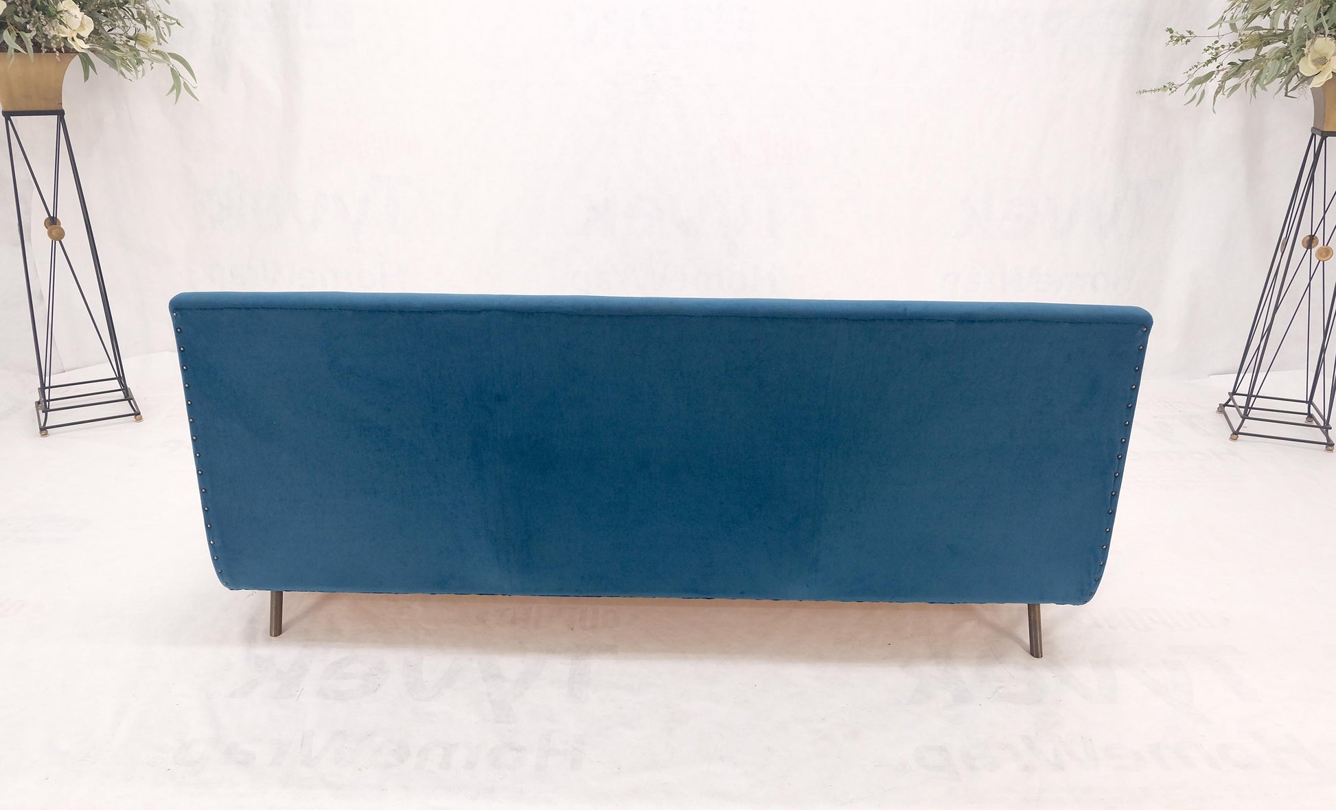 EstablishedLines Marco Zanuso Sofa for Arflex Mid Century Italian Modern Teal Upholstery Clean!