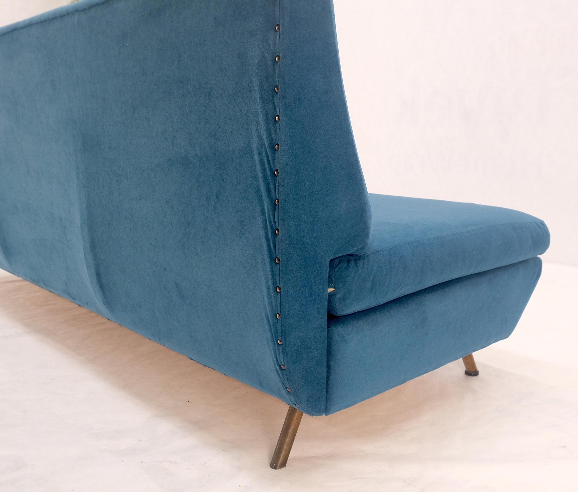 EstablishedLines Marco Zanuso Sofa for Arflex Mid Century Italian Modern Teal Upholstery Clean!