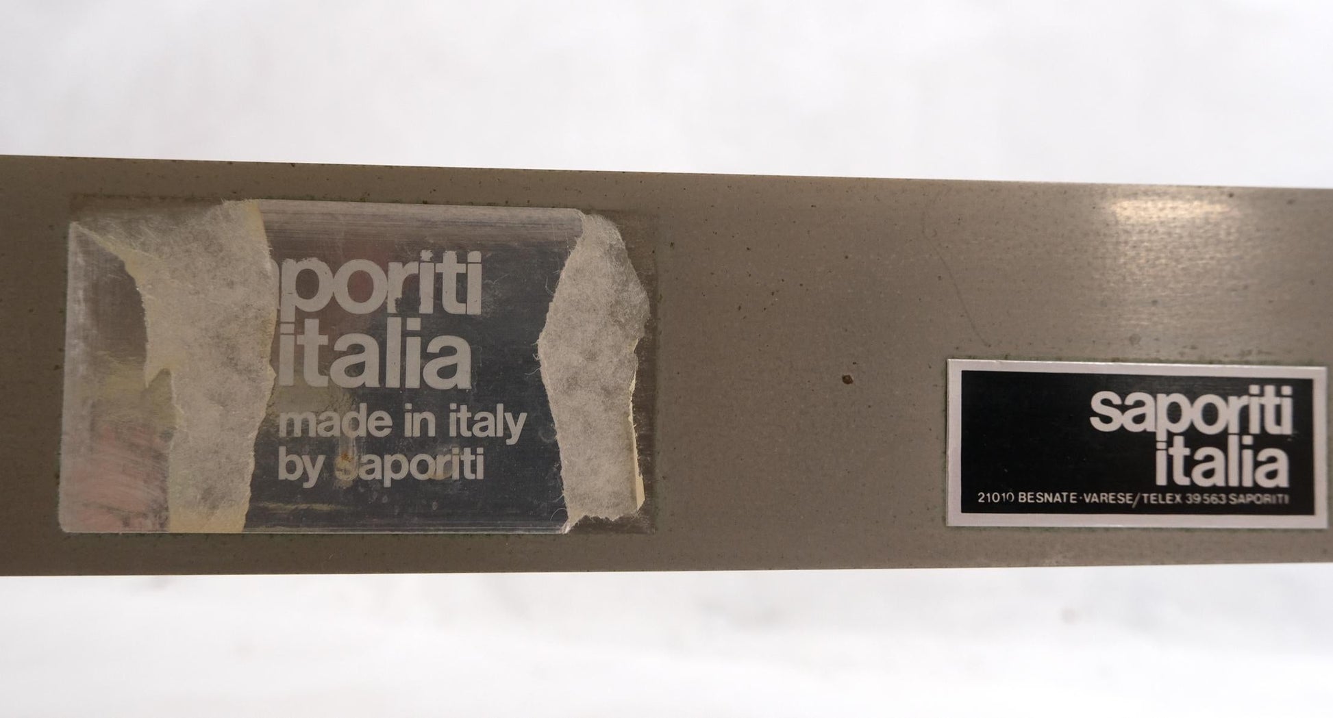 EstablishedLines Pair of Sapority Italian Mid Century Modern Leather Chaise Lounges