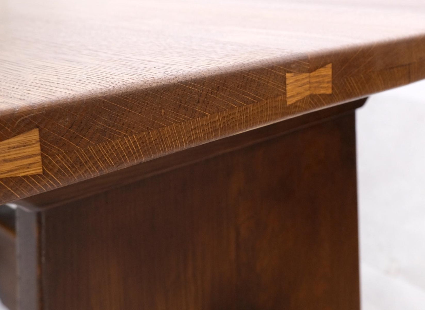 EstablishedLines Arts & Crafts Solid Oak Library Dinign Table by L.& J.G. Stickley