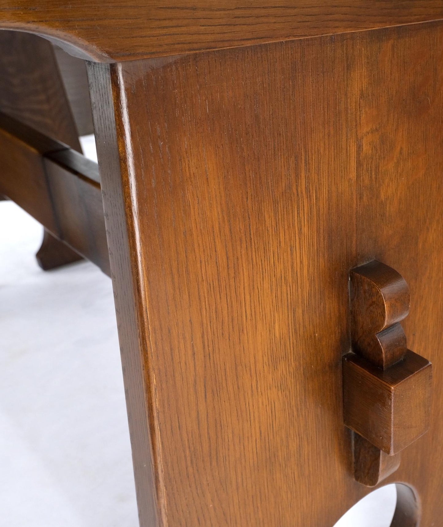 EstablishedLines Arts & Crafts Solid Oak Library Dinign Table by L.& J.G. Stickley