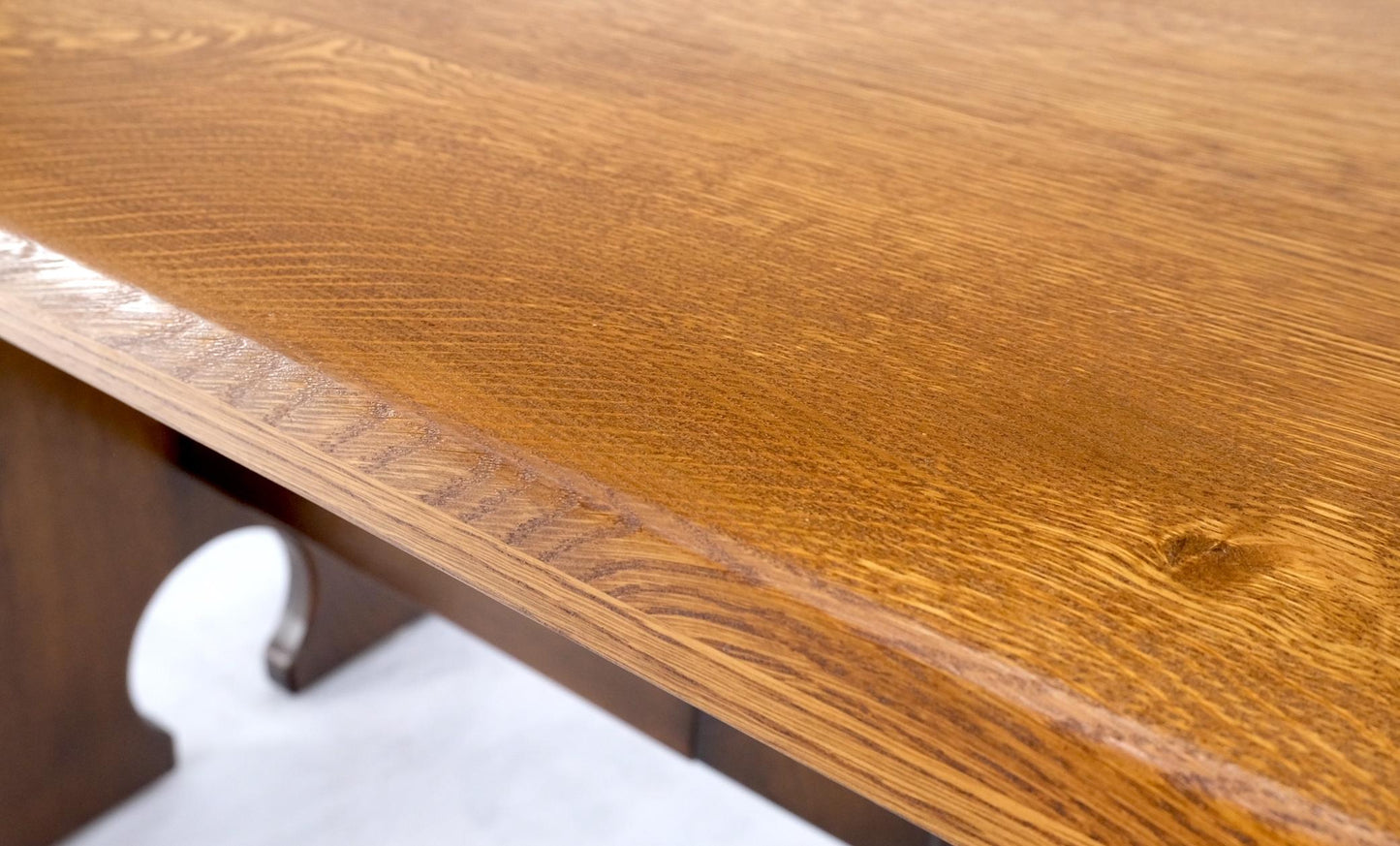 EstablishedLines Arts & Crafts Solid Oak Library Dinign Table by L.& J.G. Stickley