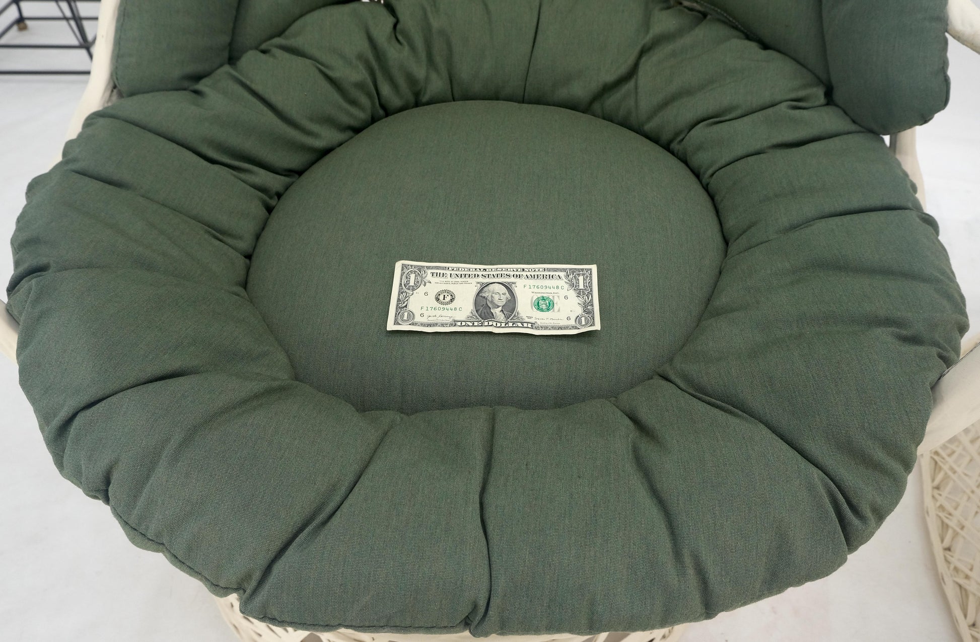 EstablishedLines Set of 2 Egg Shape Fiberglass Spun Outdoor Lounge Chairs Woodard Coffee Table