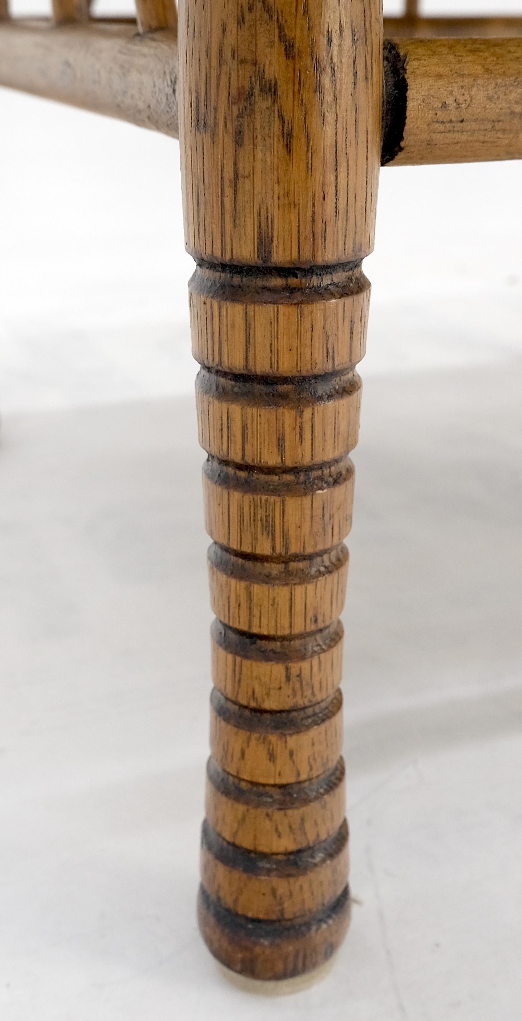 EstablishedLines Unusual Molded Plywood Oak Arts & Crafts Style Square "Sling" Seat MINT!