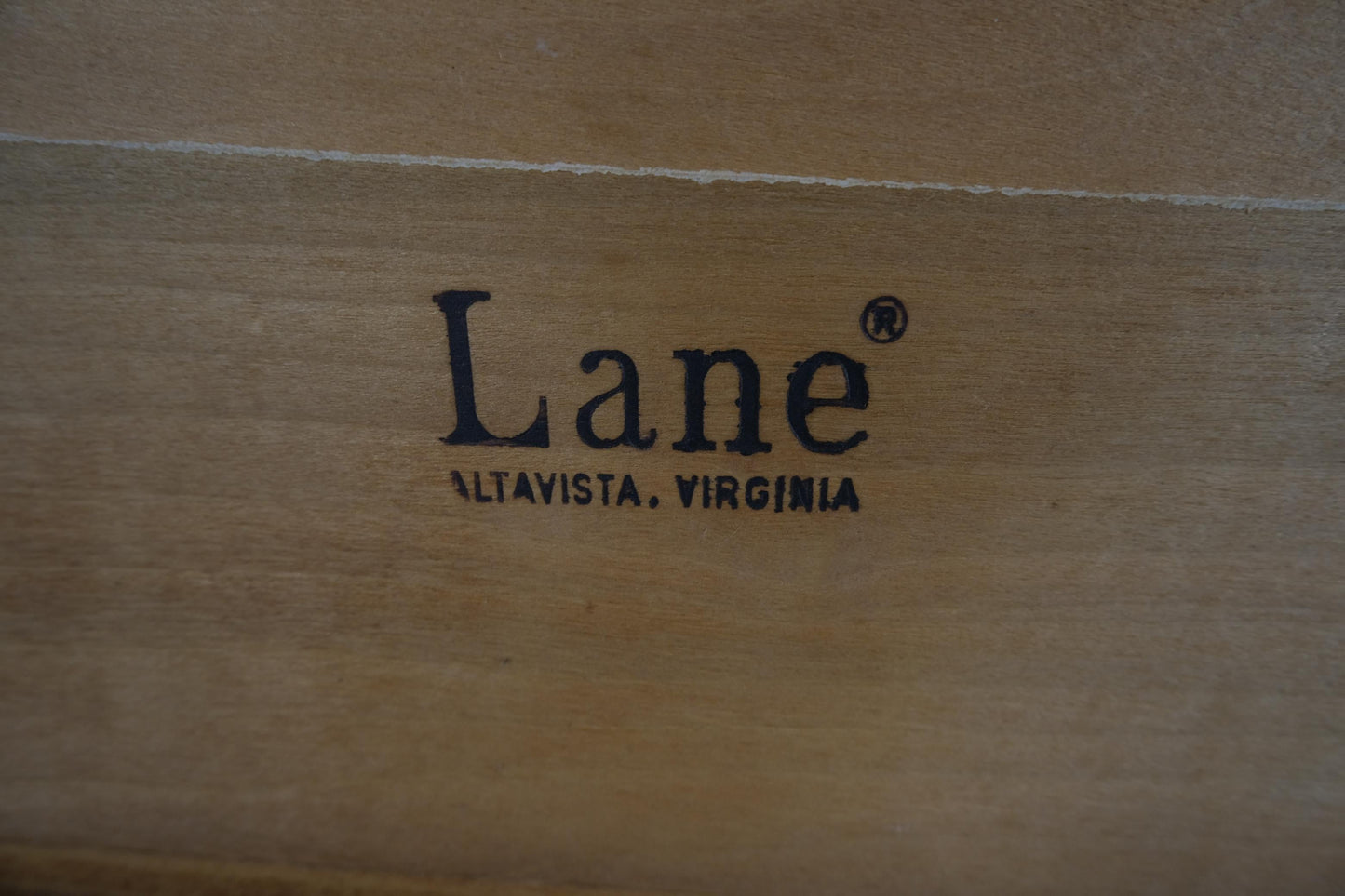 EstablishedLines Mid-Century Modern Long Walnut Bench Coffee Table by Lane