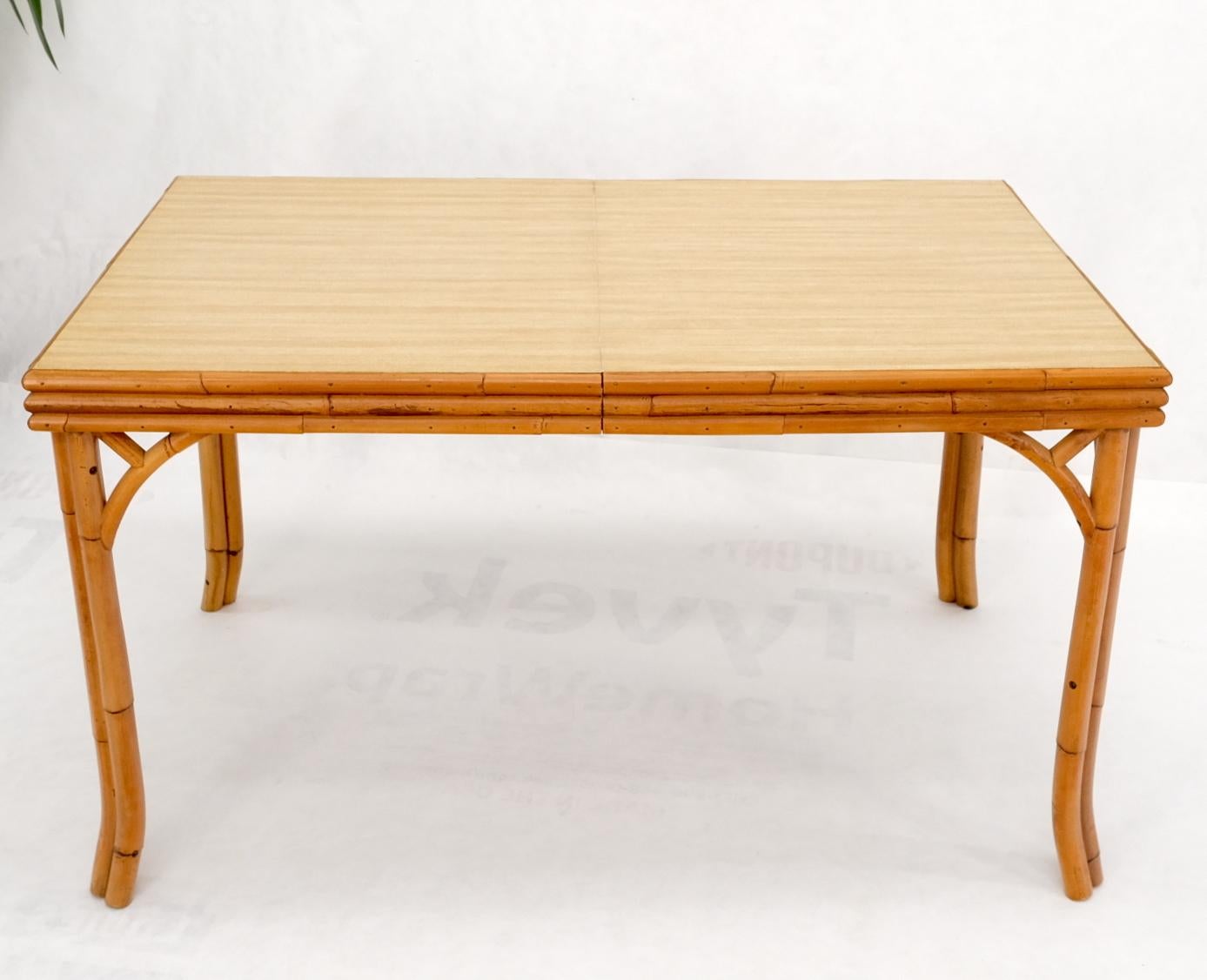 EstablishedLines Mid Century Modern Rattan Base One Leaf Extension Board
