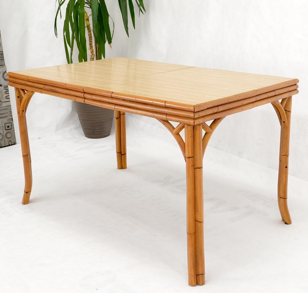 EstablishedLines Mid Century Modern Rattan Base One Leaf Extension Board