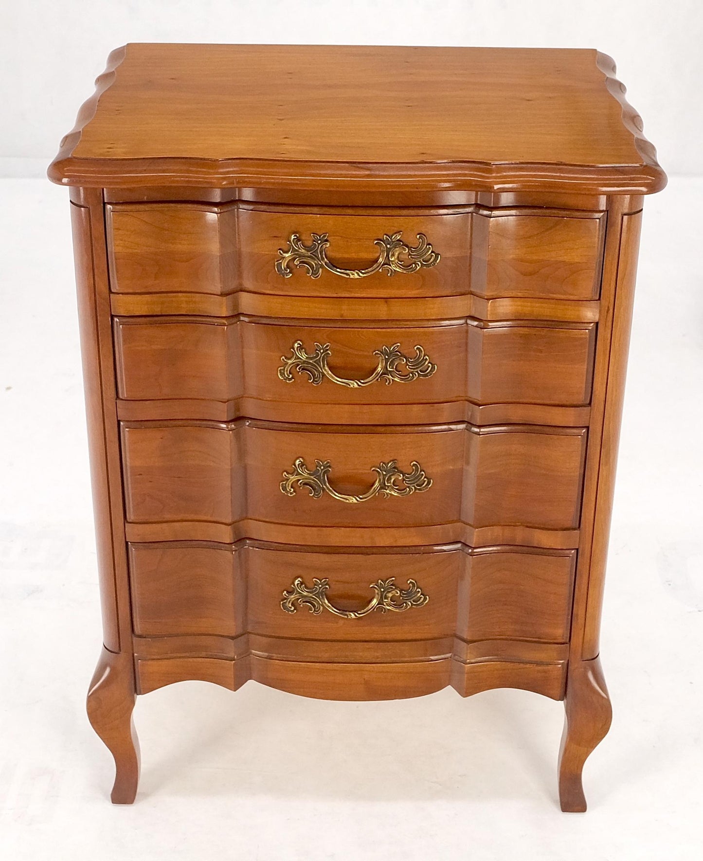 EstablishedLines Country French Solid Cherry Miniature Dresser Chest of Drawers Stands 4 Drawers