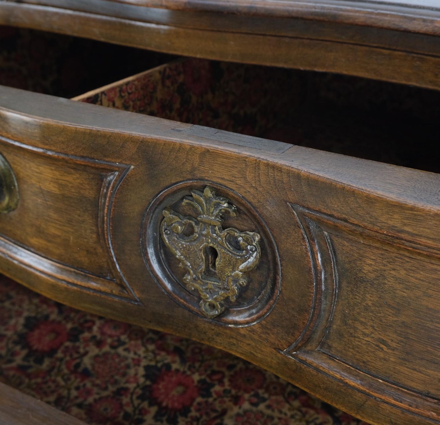 EstablishedLines Two Drawers Spanish Colonial Heavy Solid Wood Planks Construction Chest Dresser