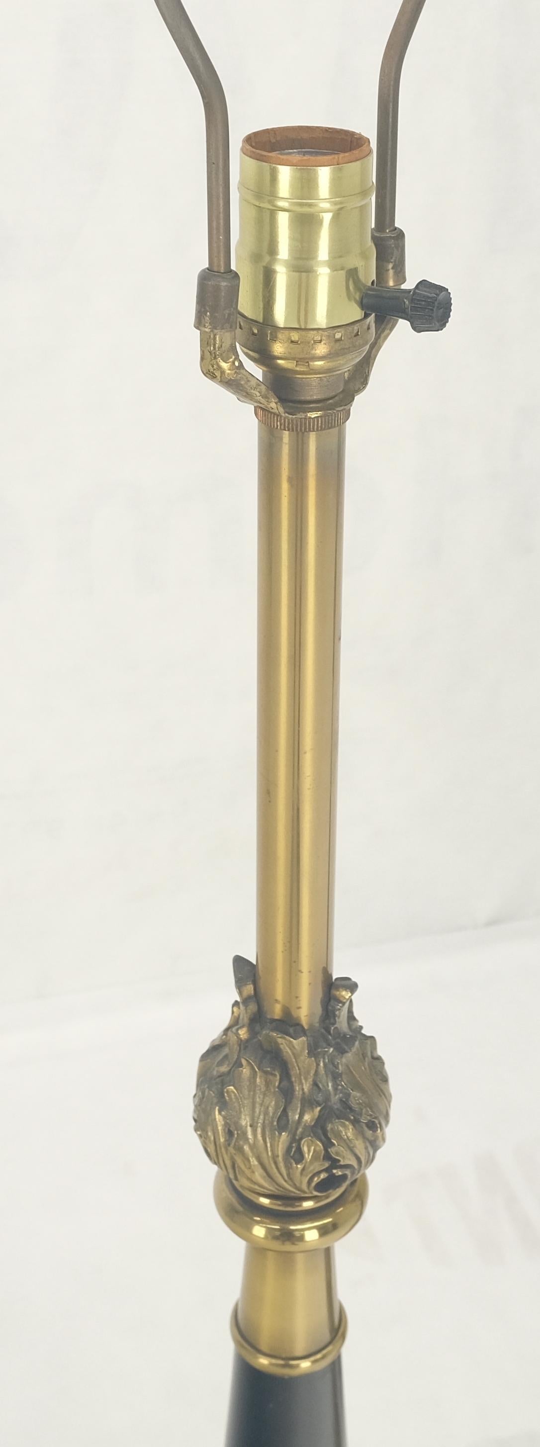 EstablishedLines Pair of Mid Century Modern Brass Vase Shape Table Lamps Stiffel MINT!