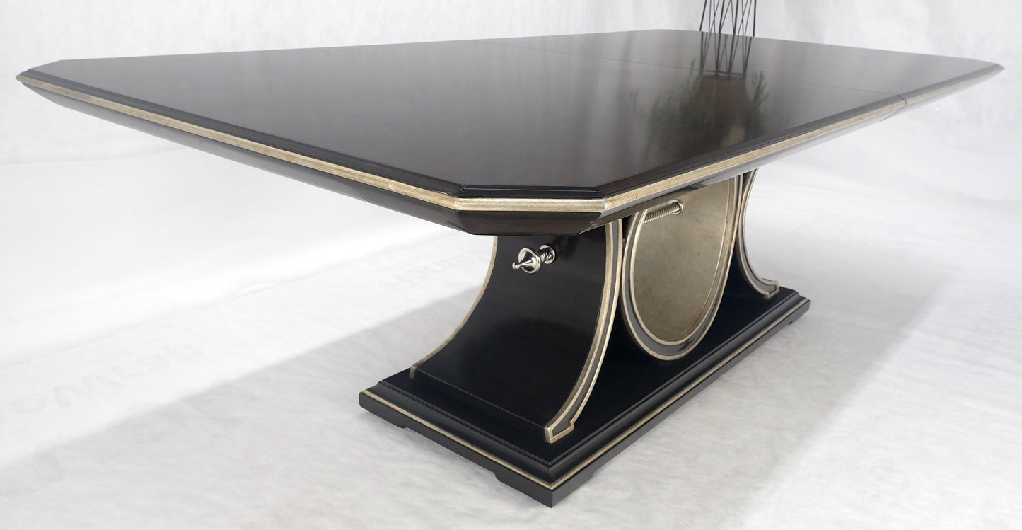 Maitland Smith Bolero 8' Long Dining Table 127" Total Length One Leaf Espresso