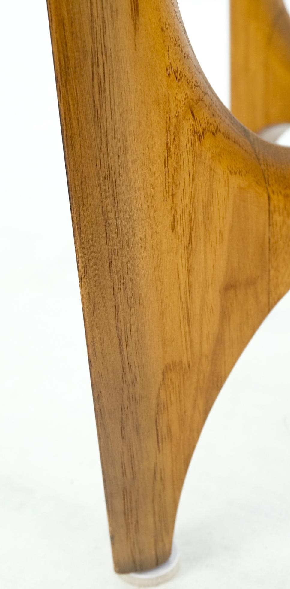 EstablishedLines Lane Tripod Trileged Round Beveled Chestnut Bezel Glass Top Side End Table Stand