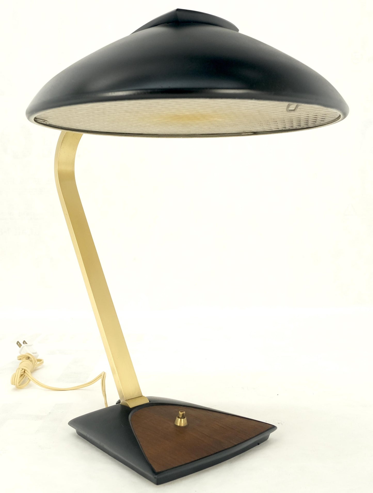 EstablishedLines Vintage c1970s Italian Mid Century Modern Adjustable Brass Desk Table Lamp MINT!